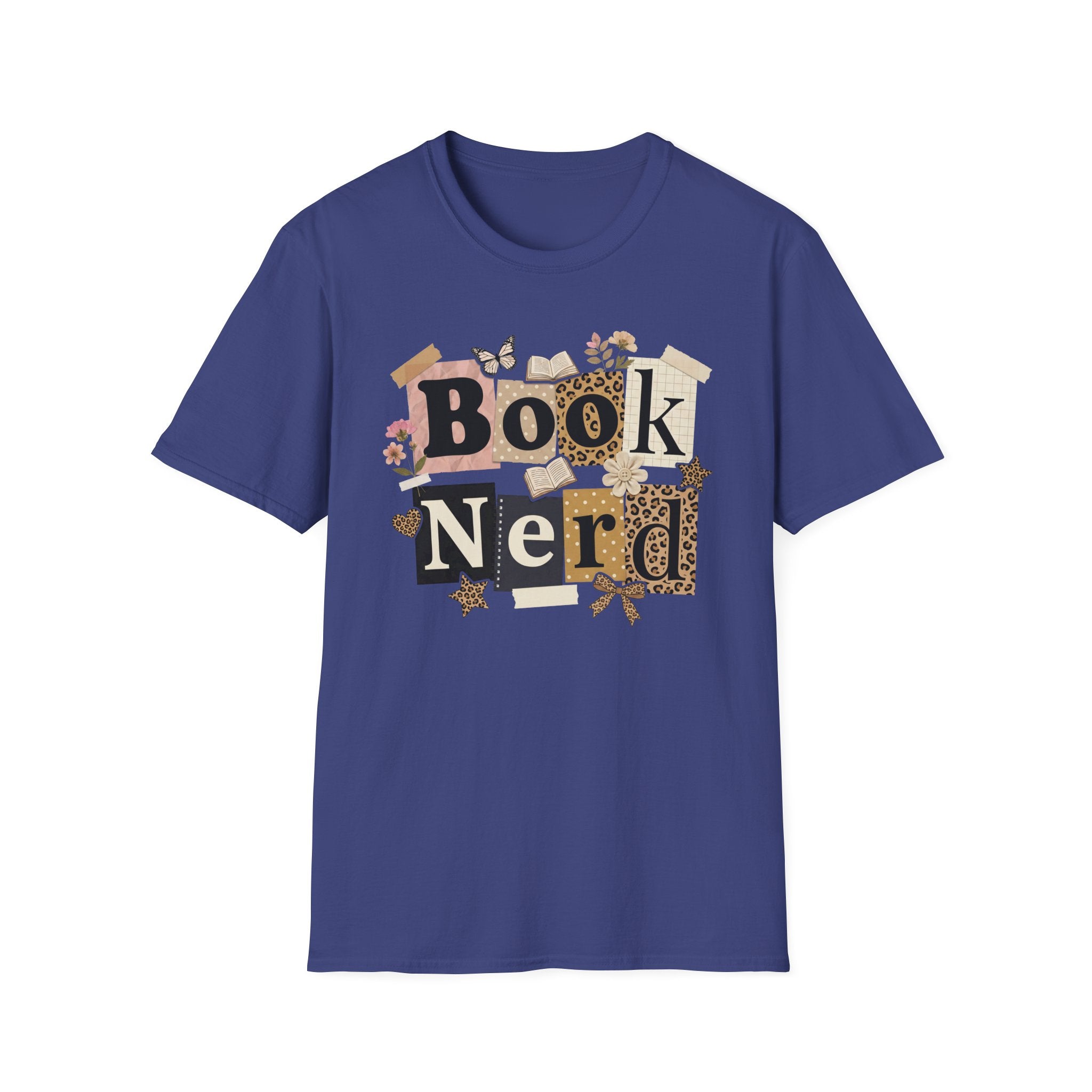 Book Nerd T-Shirt — Vintage Collage Reading Lover Tee