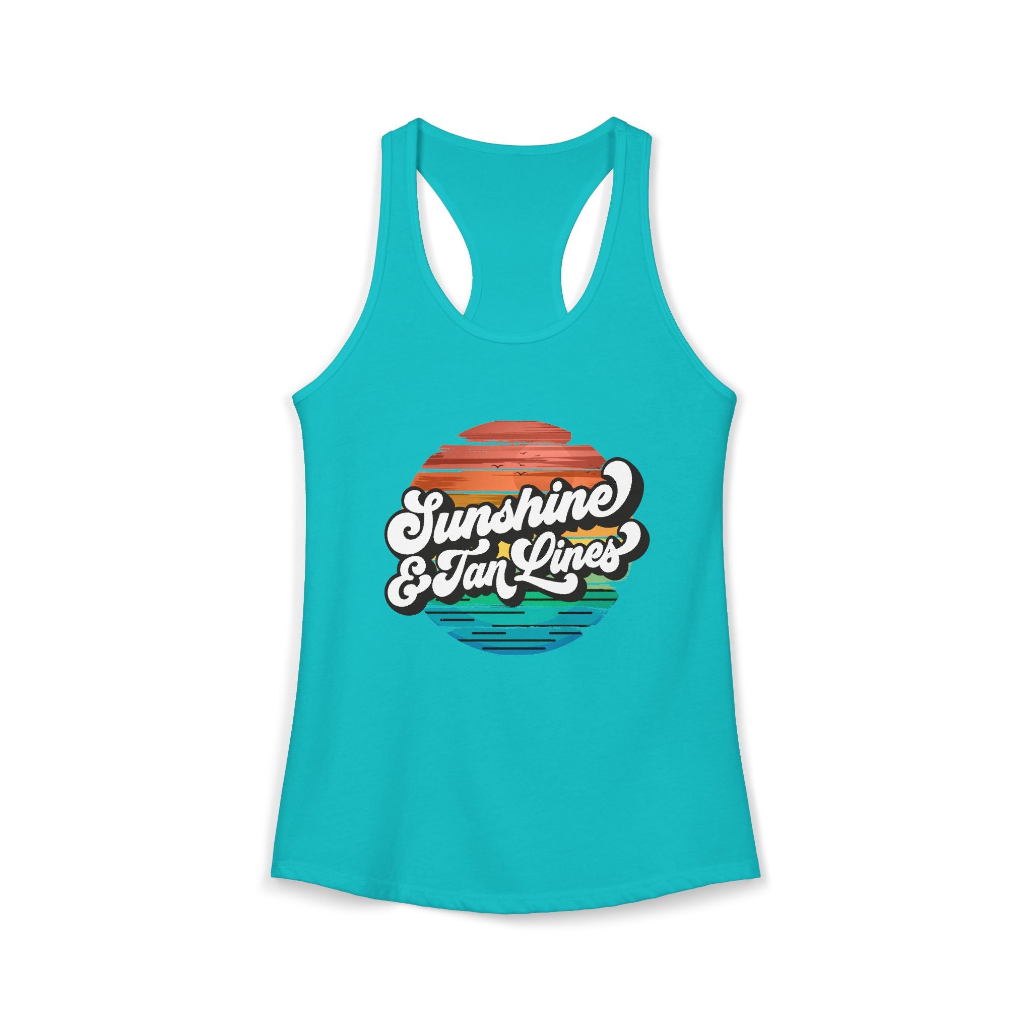 Sunshine & Tan Lines -- Women's Ideal Racerback Tank