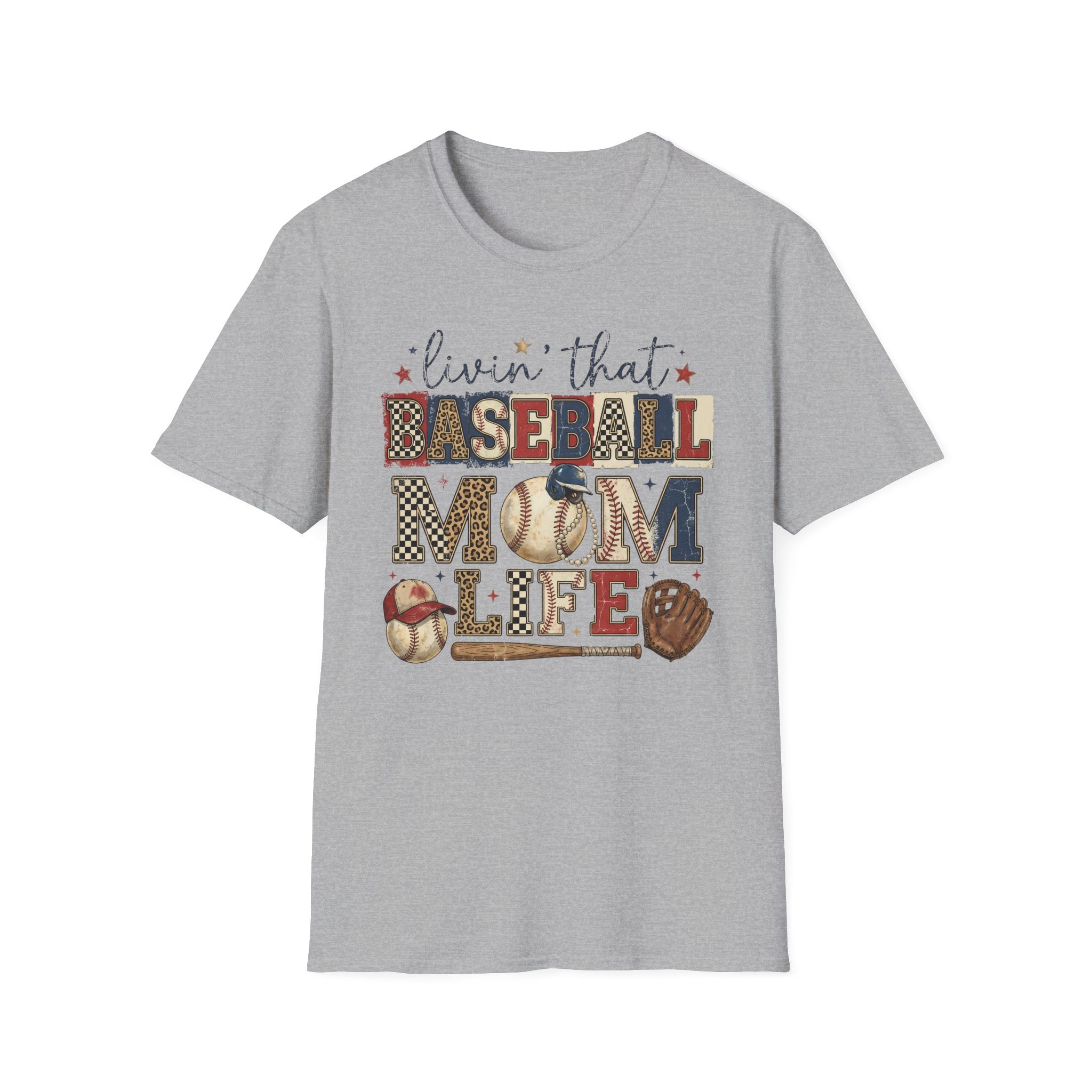 Baseball Mom Life T-Shirt — Livin' That Baseball Mom Life Graphic Tee