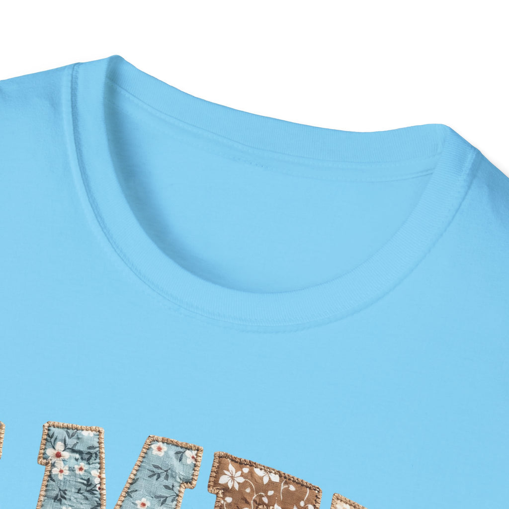 Amen Floral T-Shirt — Vintage Patchwork Faith Tee