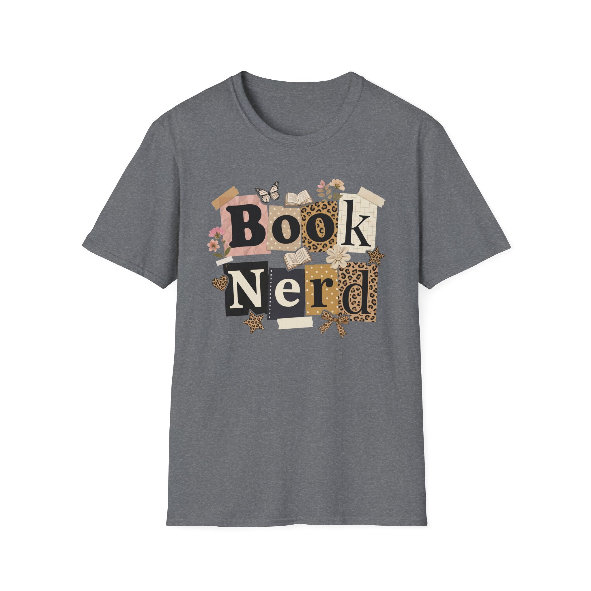 Book Nerd T-Shirt — Vintage Collage Reading Lover Tee