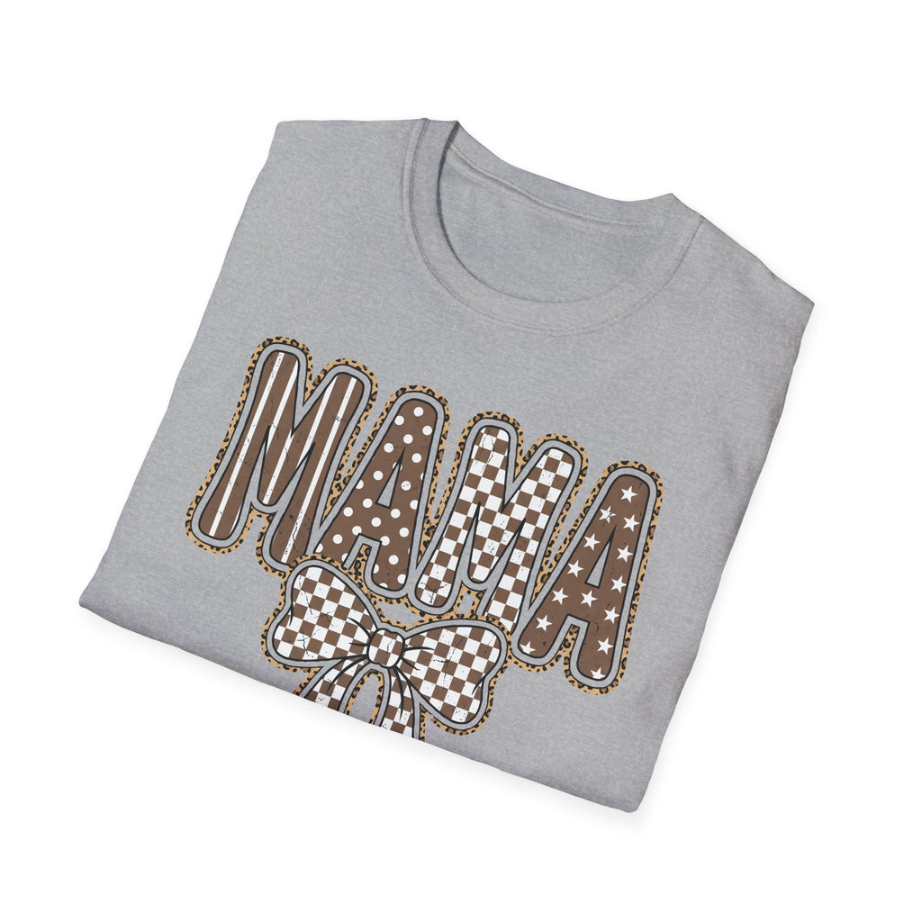 Mama Graphic T-Shirt — Polka Dot Lettering with Bow | Mother’s Day Gift