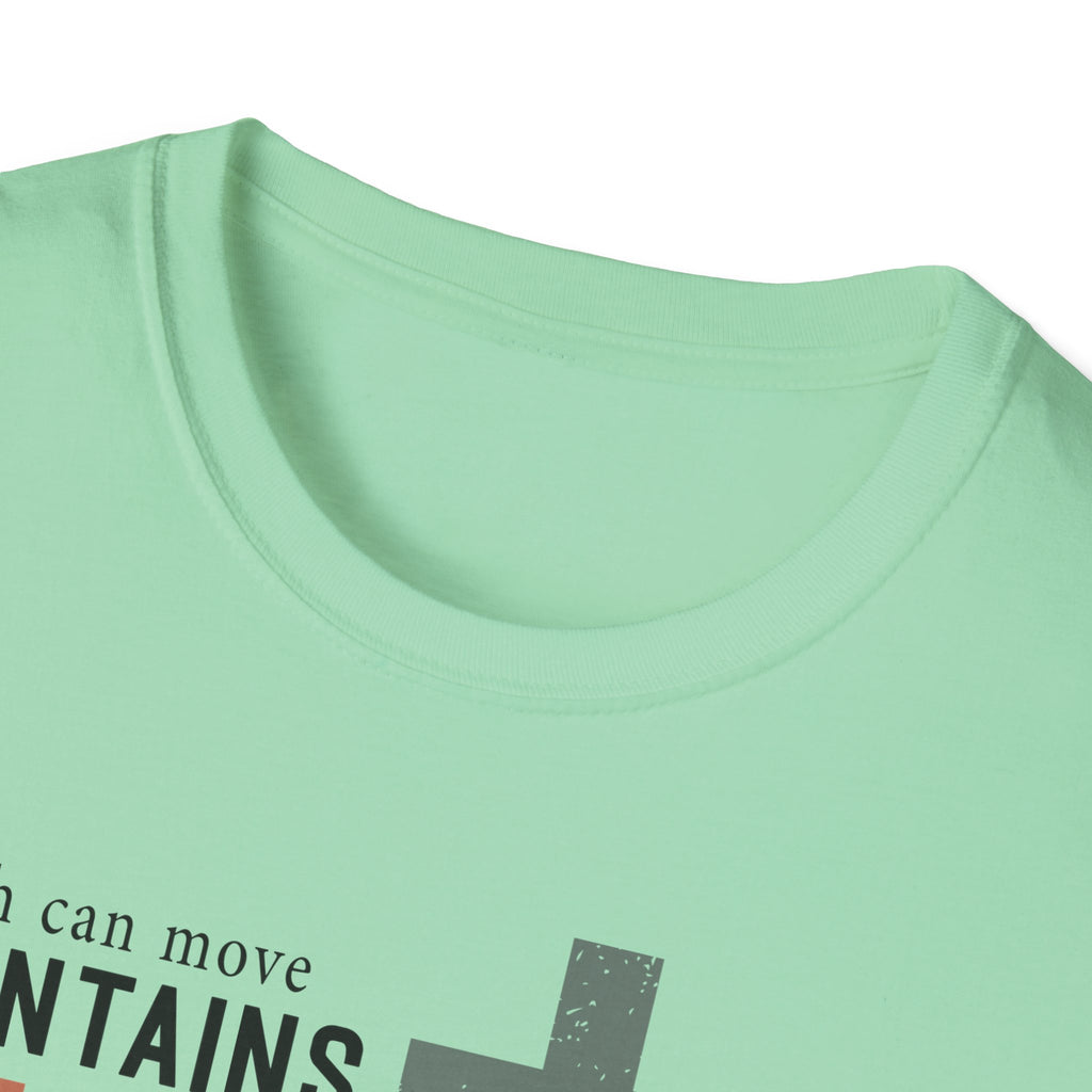 Faith Mountains T-Shirt — Matthew 17:20 Christian Inspirational Tee