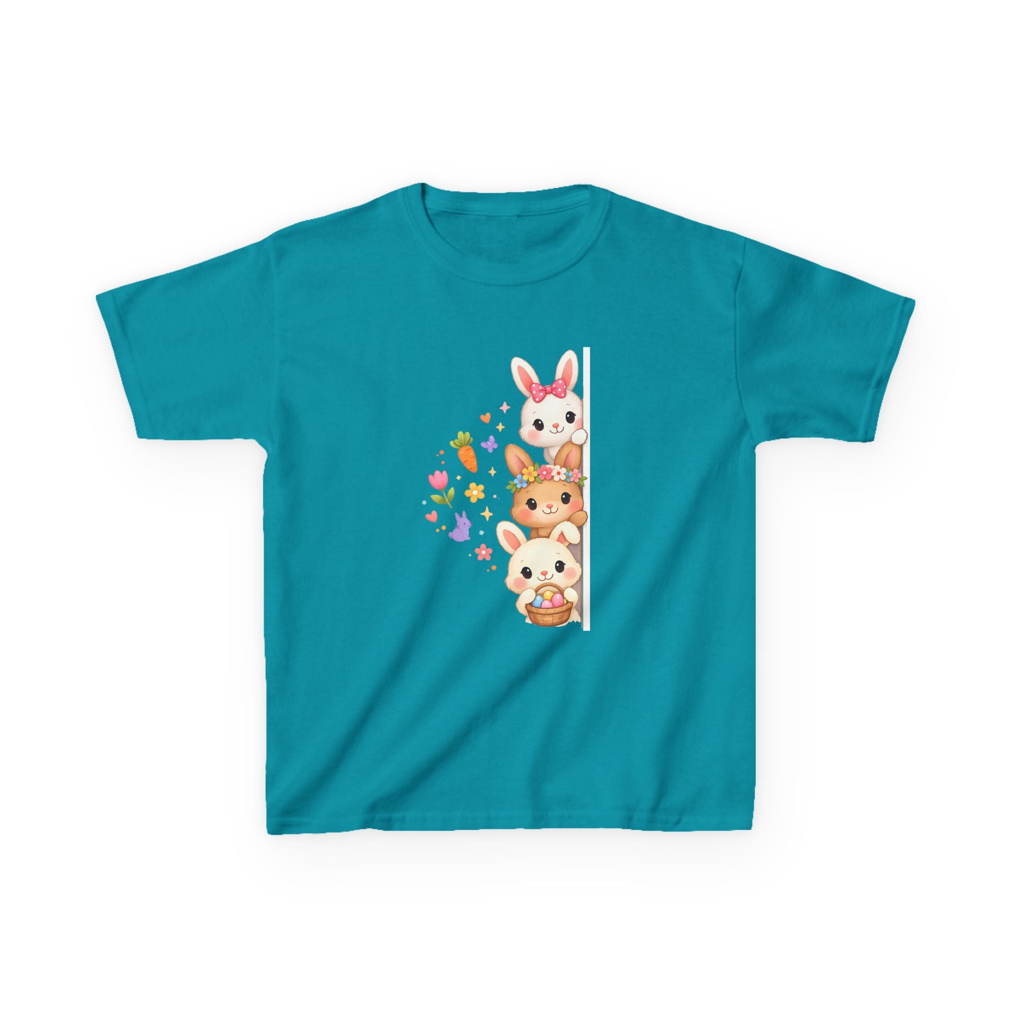 Kids Tee — Cute Stacked Woodland Animals with Bunnies & Squirrel Design