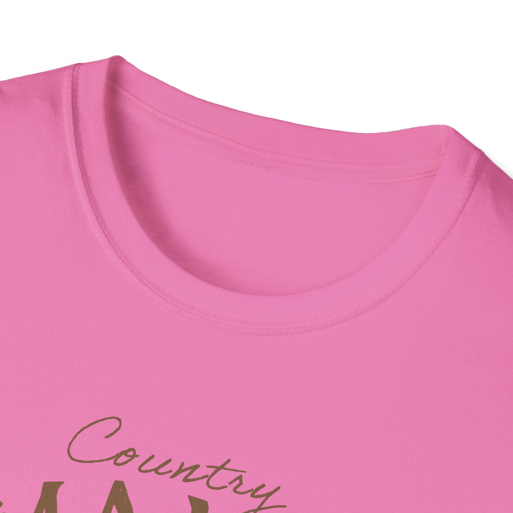 Country Mama T-Shirt — Floral Longhorn Skull Graphic