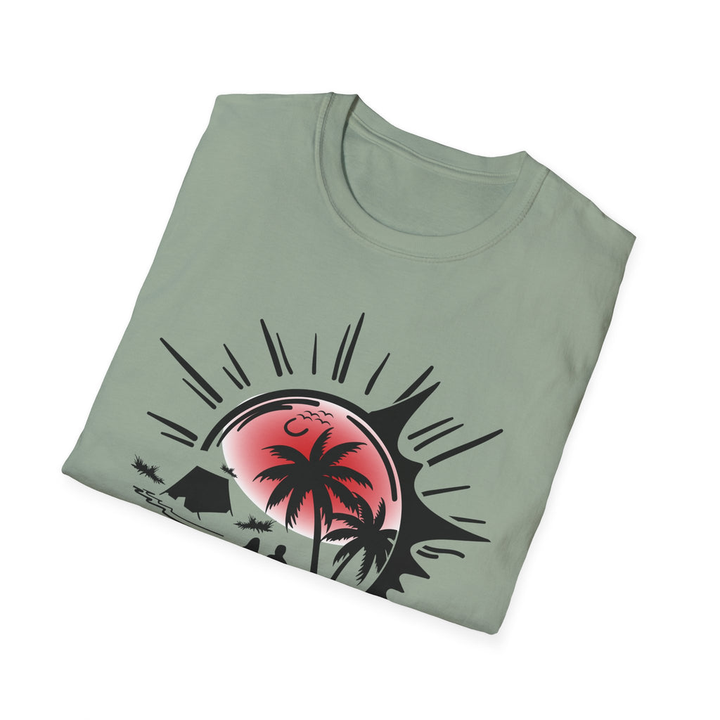T-Shirt — Tropical Sunset Beach Graphic Tee