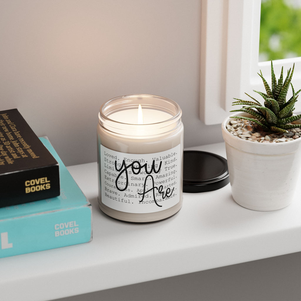 You Are Loved Soy Candle — 9oz Scented Jar (Affirmation Gift)