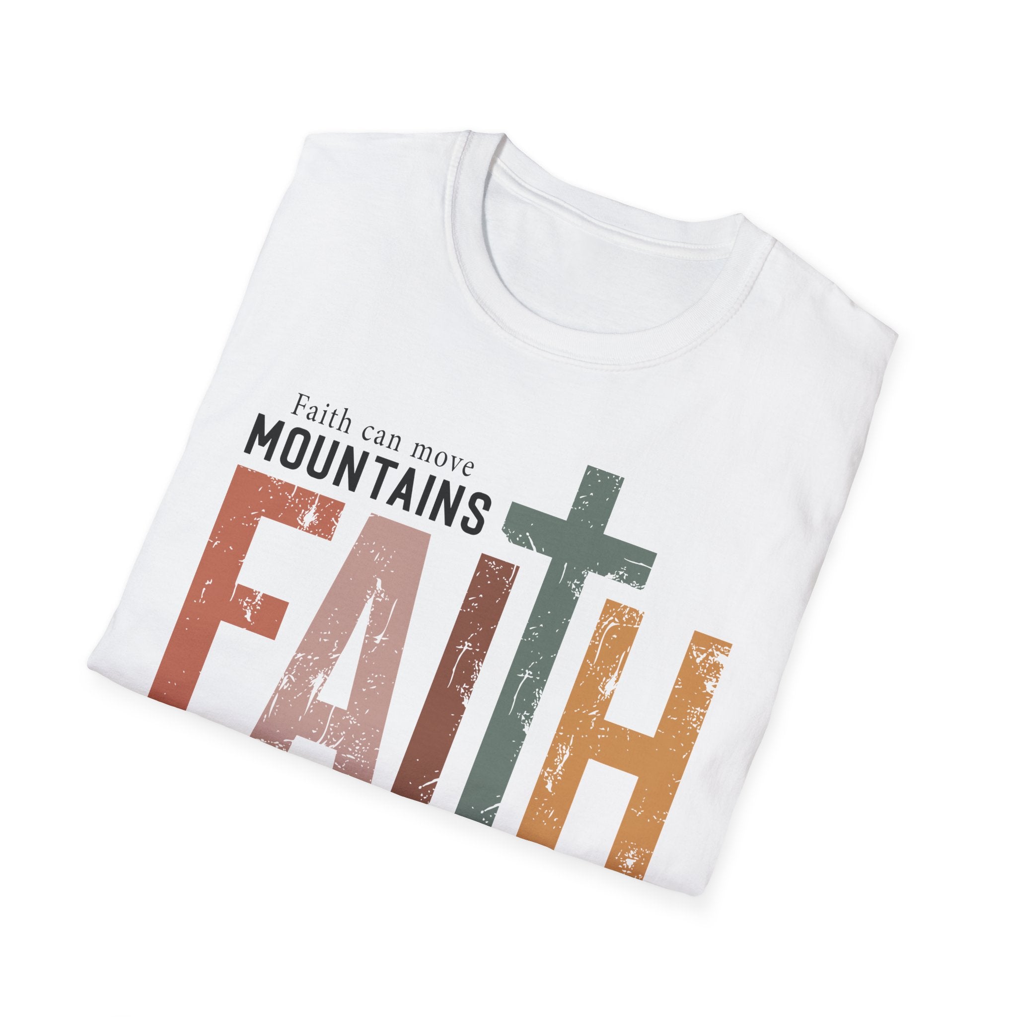 Faith Mountains T-Shirt — Matthew 17:20 Christian Inspirational Tee
