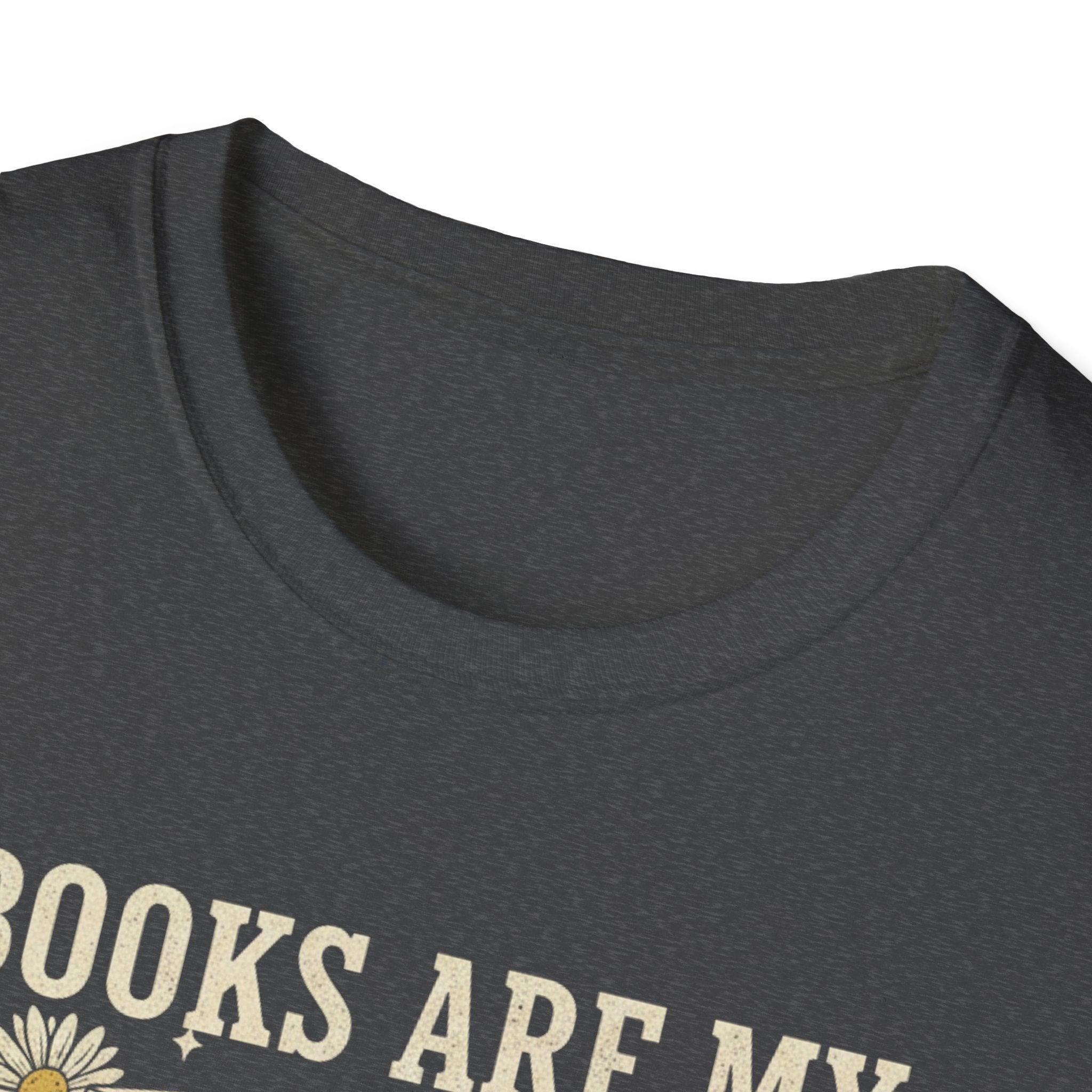 Books Are My Therapy T-Shirt — Stack of Books & Coffee Literary Tee