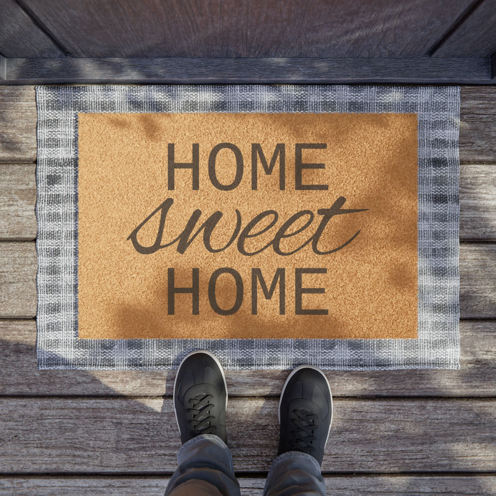 Home Sweet Home Doormat – Cozy Welcome Coir Mat for Entryway