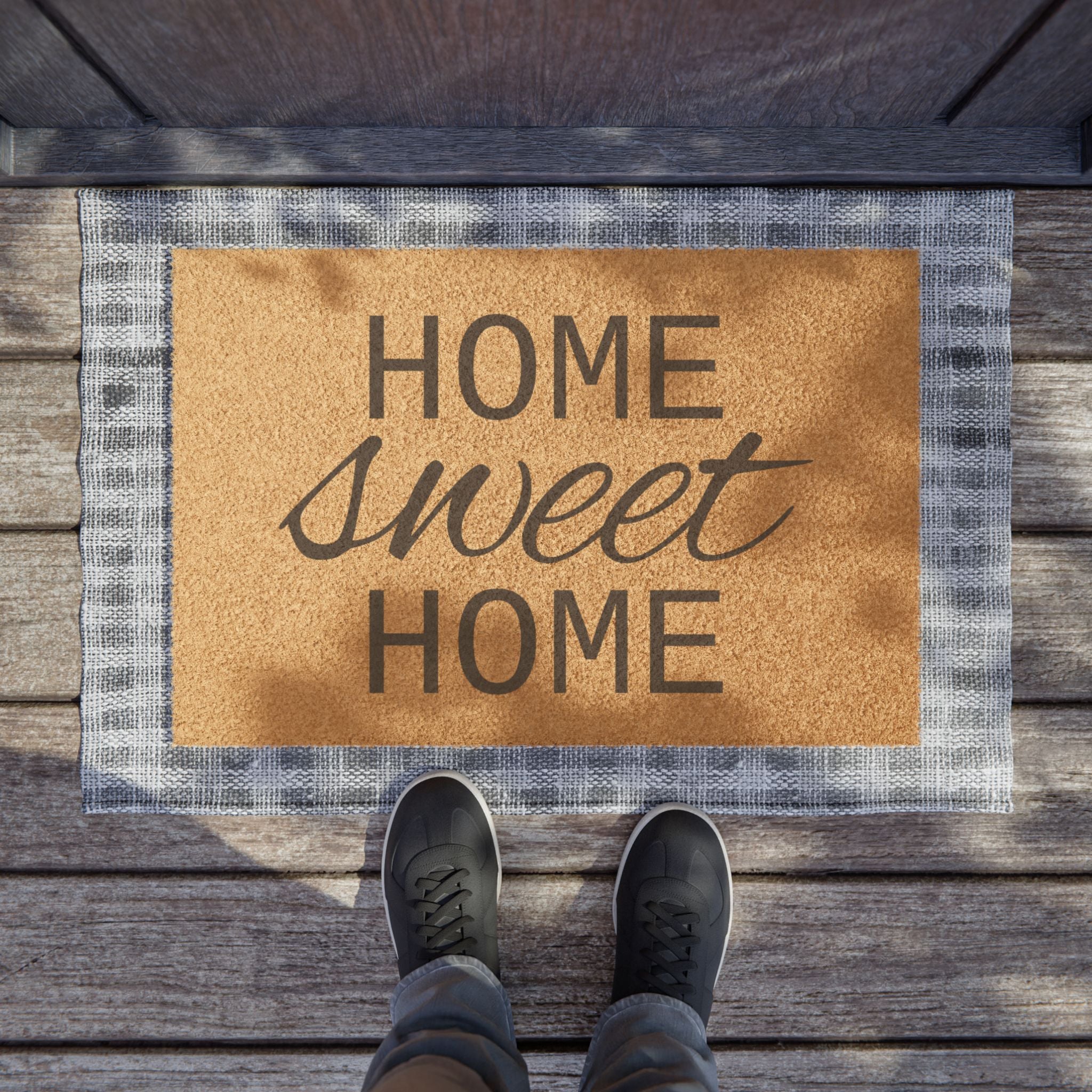 Home Sweet Home Doormat – Cozy Welcome Coir Mat for Entryway