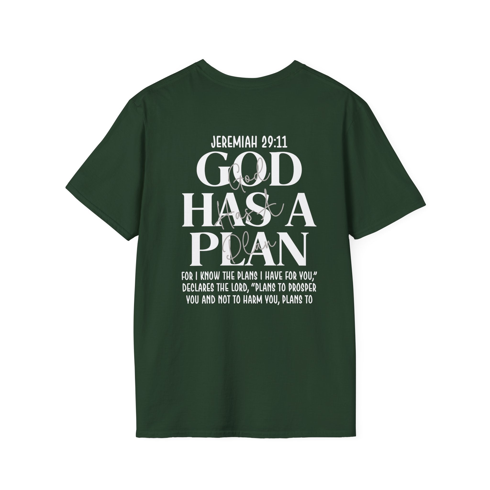 God Has a Plan T-Shirt — Jeremiah 29:11 Christian Faith Tee