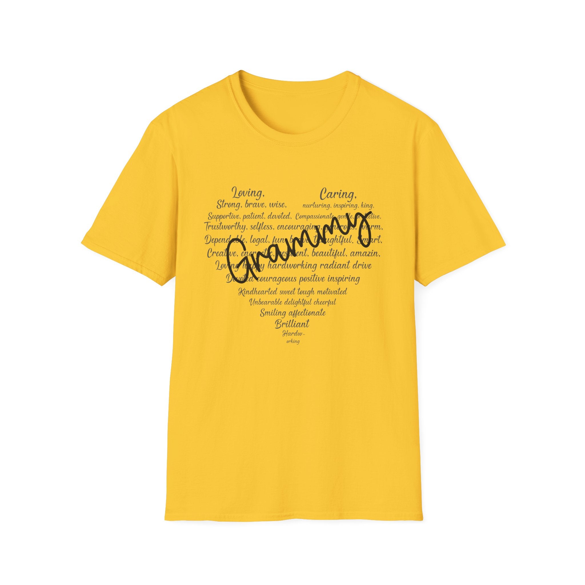 Grammys Heart Word Cloud T-Shirt — Music Awards Fan Tee