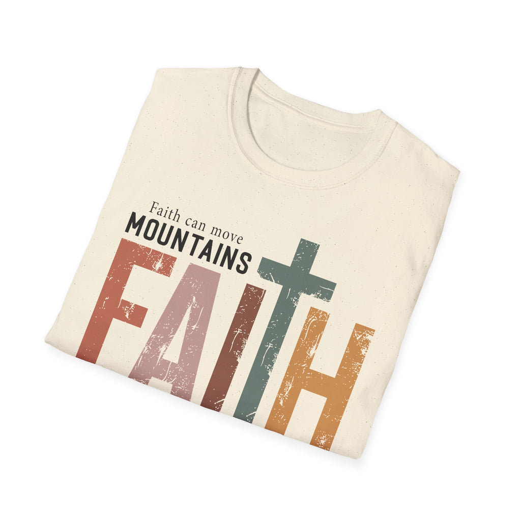 Faith Mountains T-Shirt — Matthew 17:20 Christian Inspirational Tee