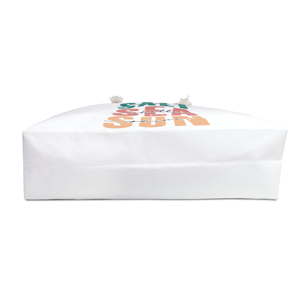Sea Salt & Sun Weekender Bag — Beach Tote with 'Salt Sea Sun' Design