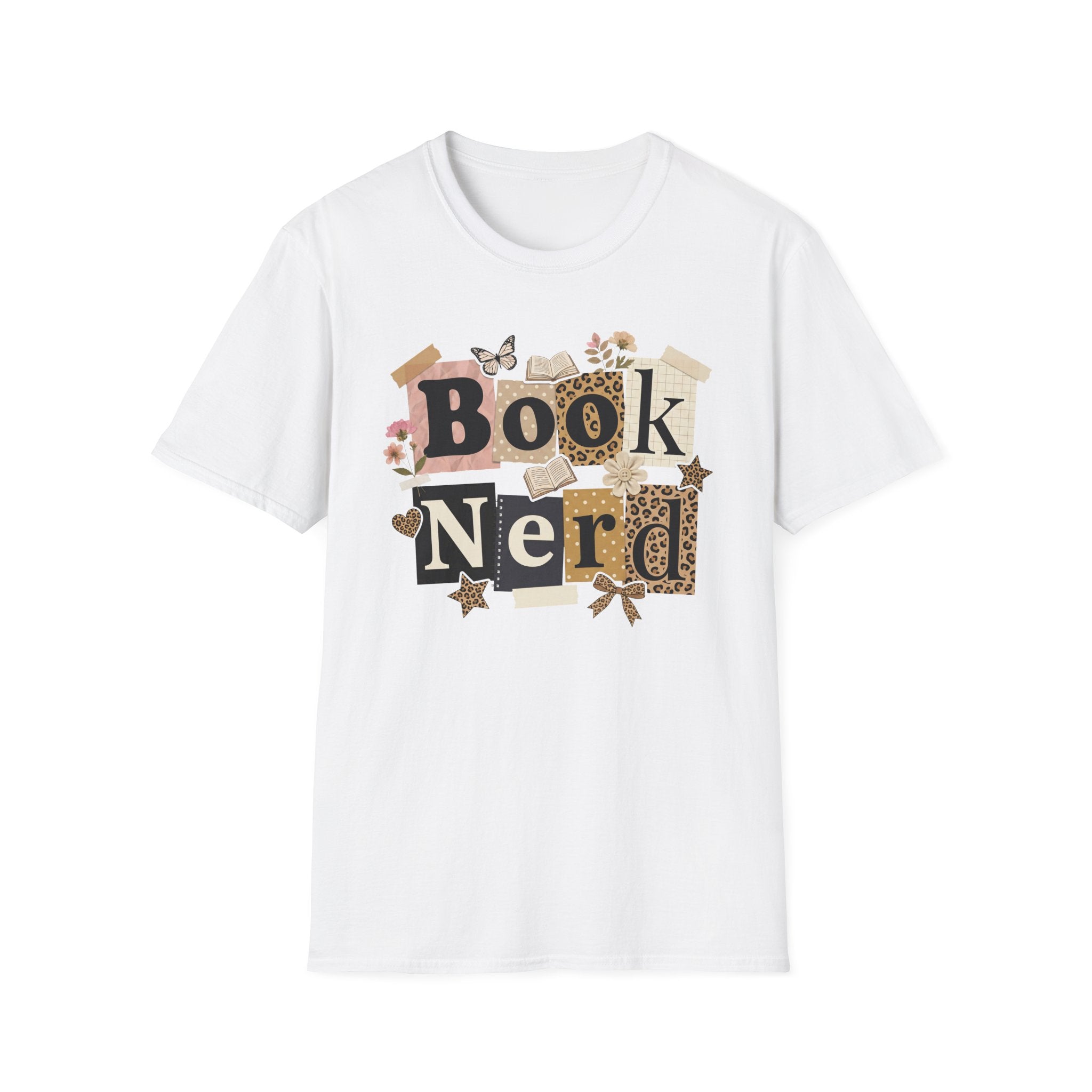 Book Nerd T-Shirt — Vintage Collage Reading Lover Tee