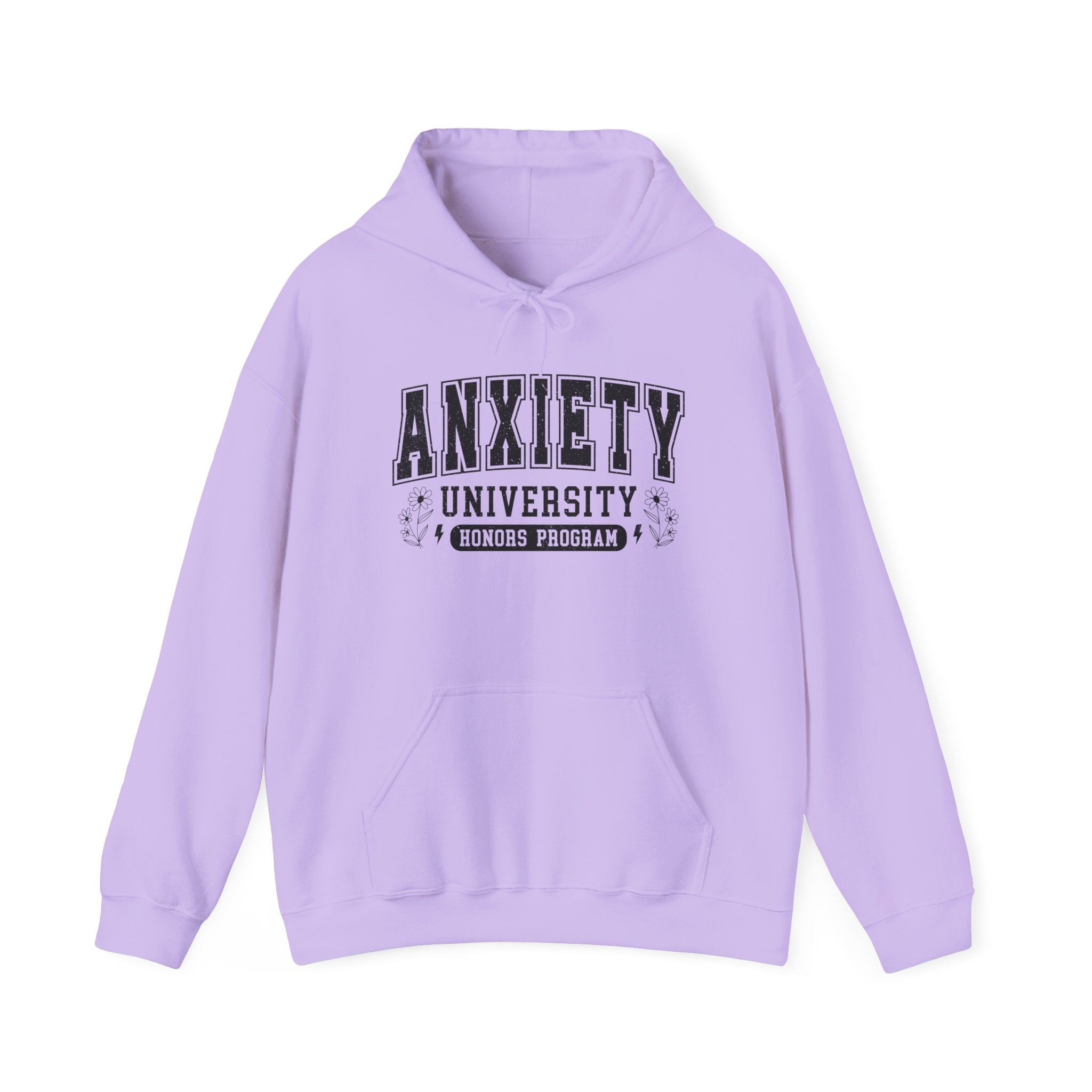 Anxiety University Hoodie — 'Anxiety University Honors Program' Graphic Sweatshirt