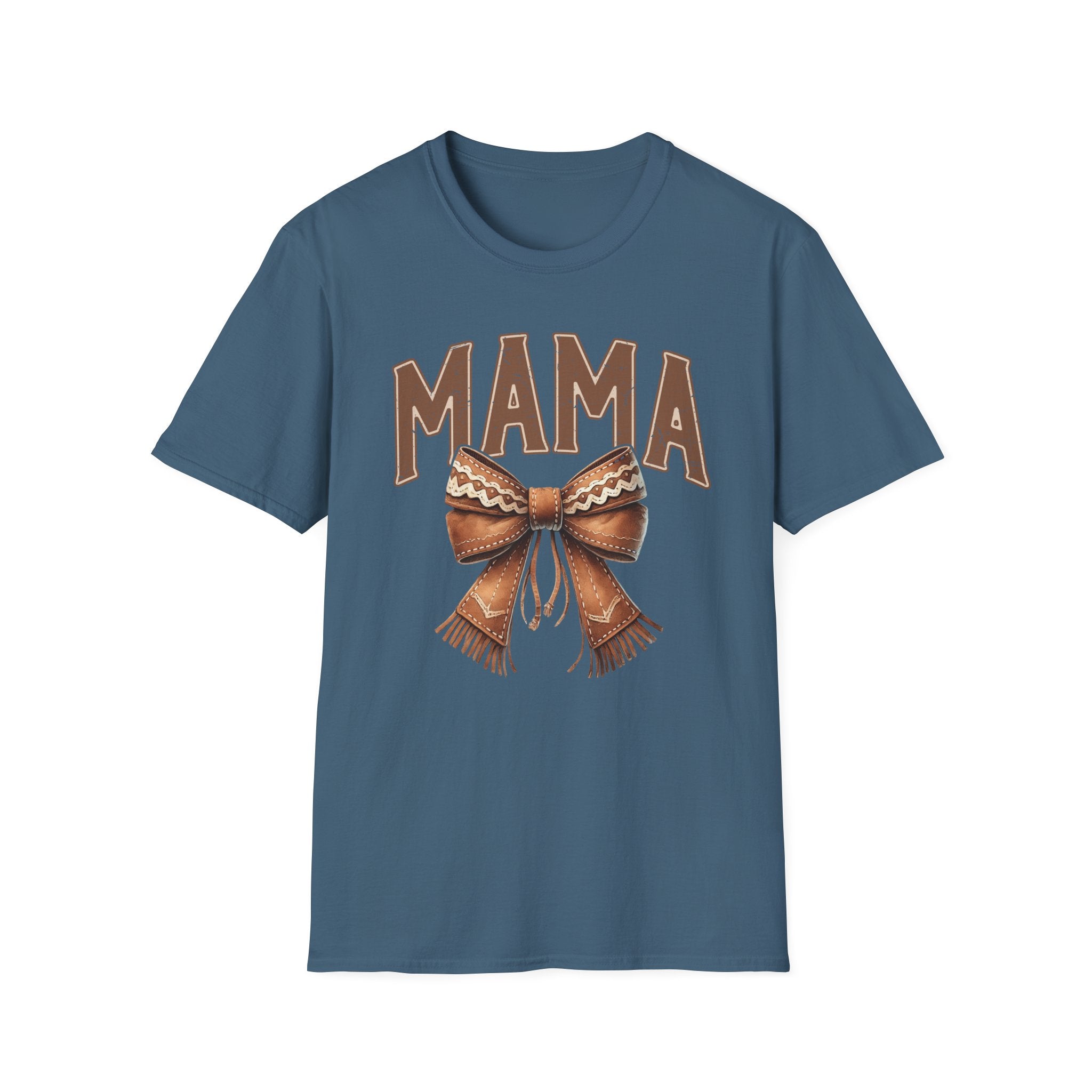 Mama Bow T-Shirt — Vintage Rustic Mom Graphic Tee for Mother's Day