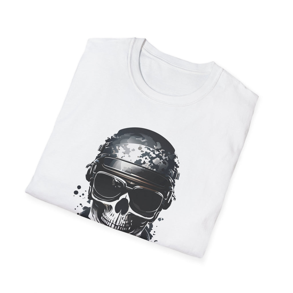 Skull Soldier Graphic T-Shirt — Tactical Skull Helmet Design