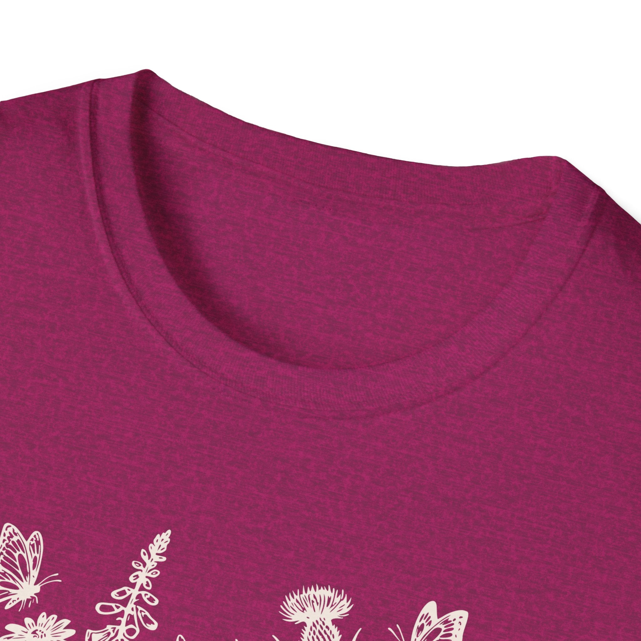 Skeleton Reading in Wildflowers T-Shirt — Gothic Floral Skull Tee