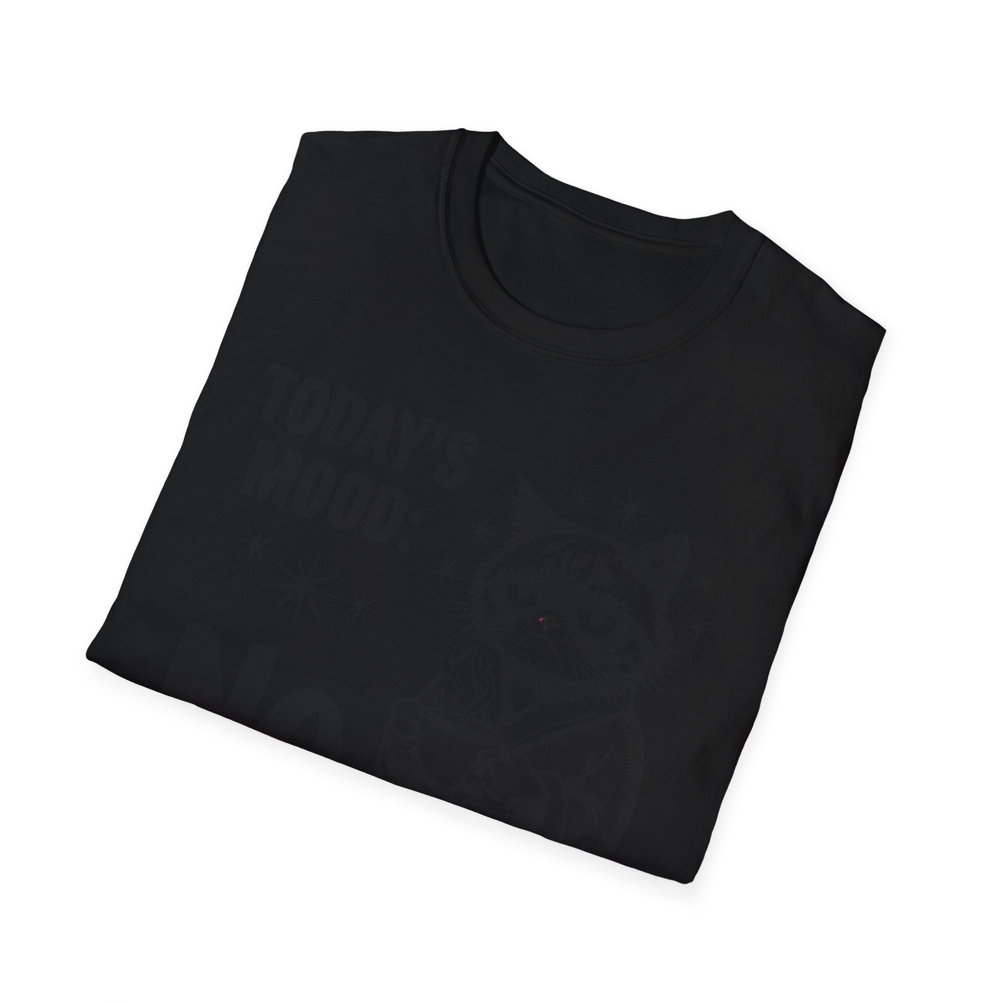 Funny "Today's Mood: No" Cat T-Shirt