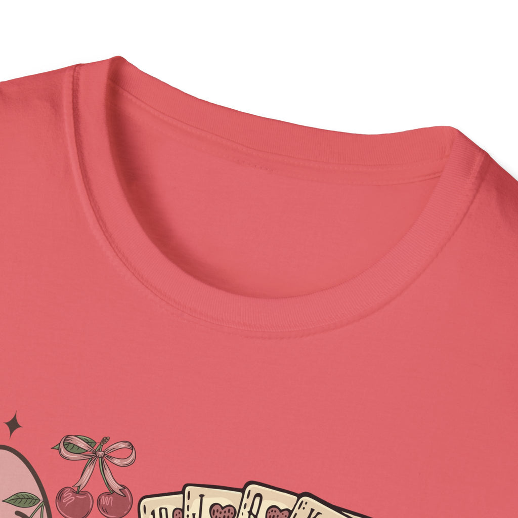 Cowgirl Aesthetic T‑Shirt — Western Boots, Cards & Ribbon Graphic