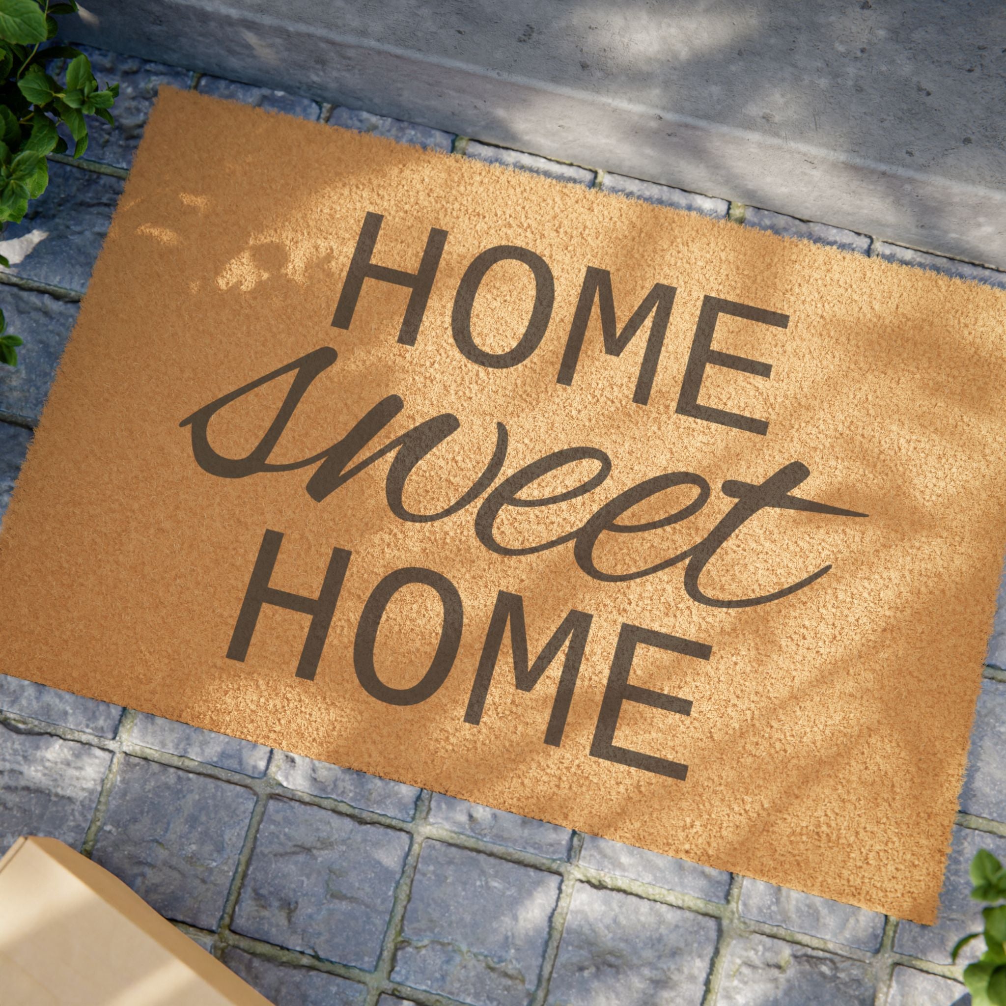 Home Sweet Home Doormat – Cozy Welcome Coir Mat for Entryway