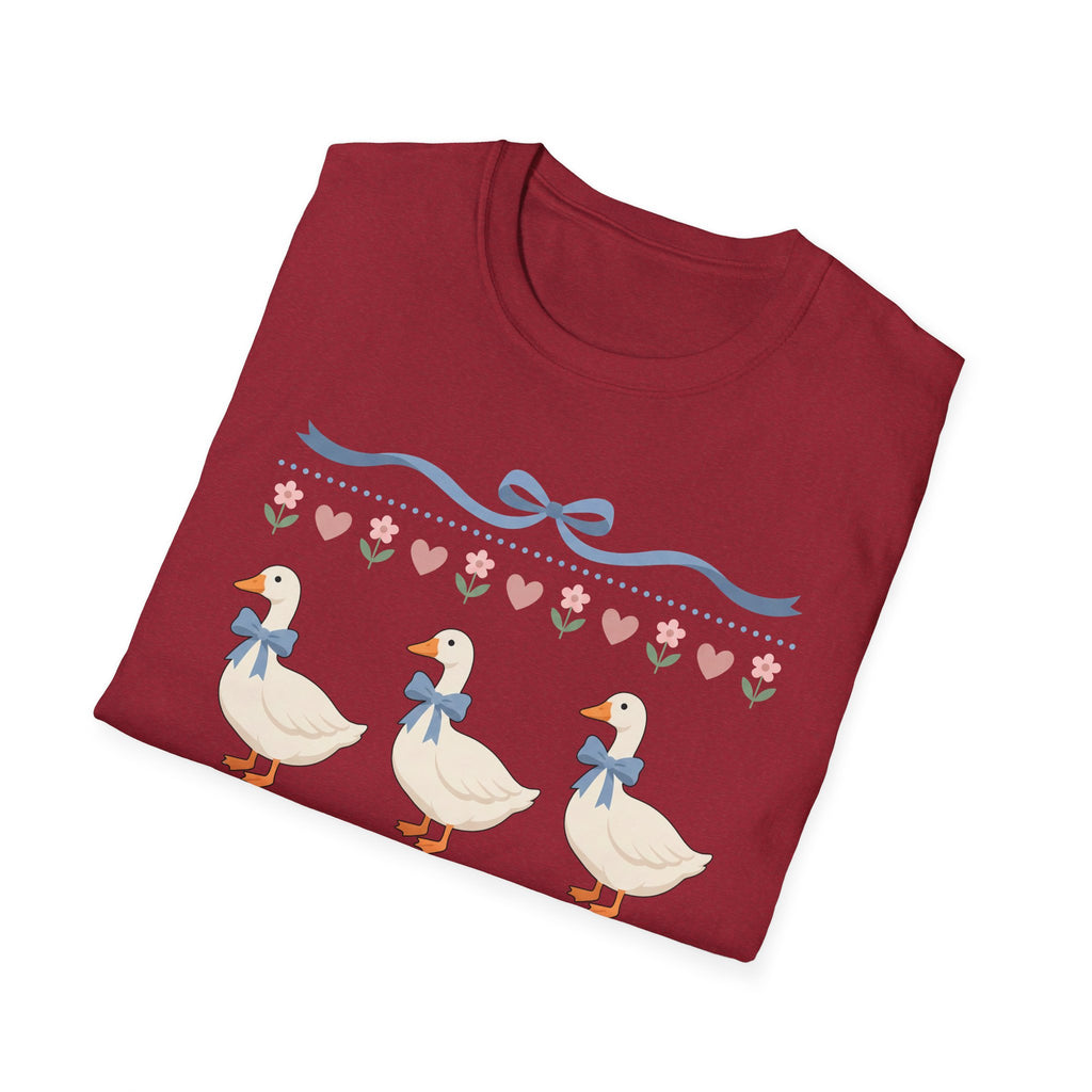 Duck Trio Tee — Cute Pastel Ducks with Bows Spring/Summer Graphic T-Shirt