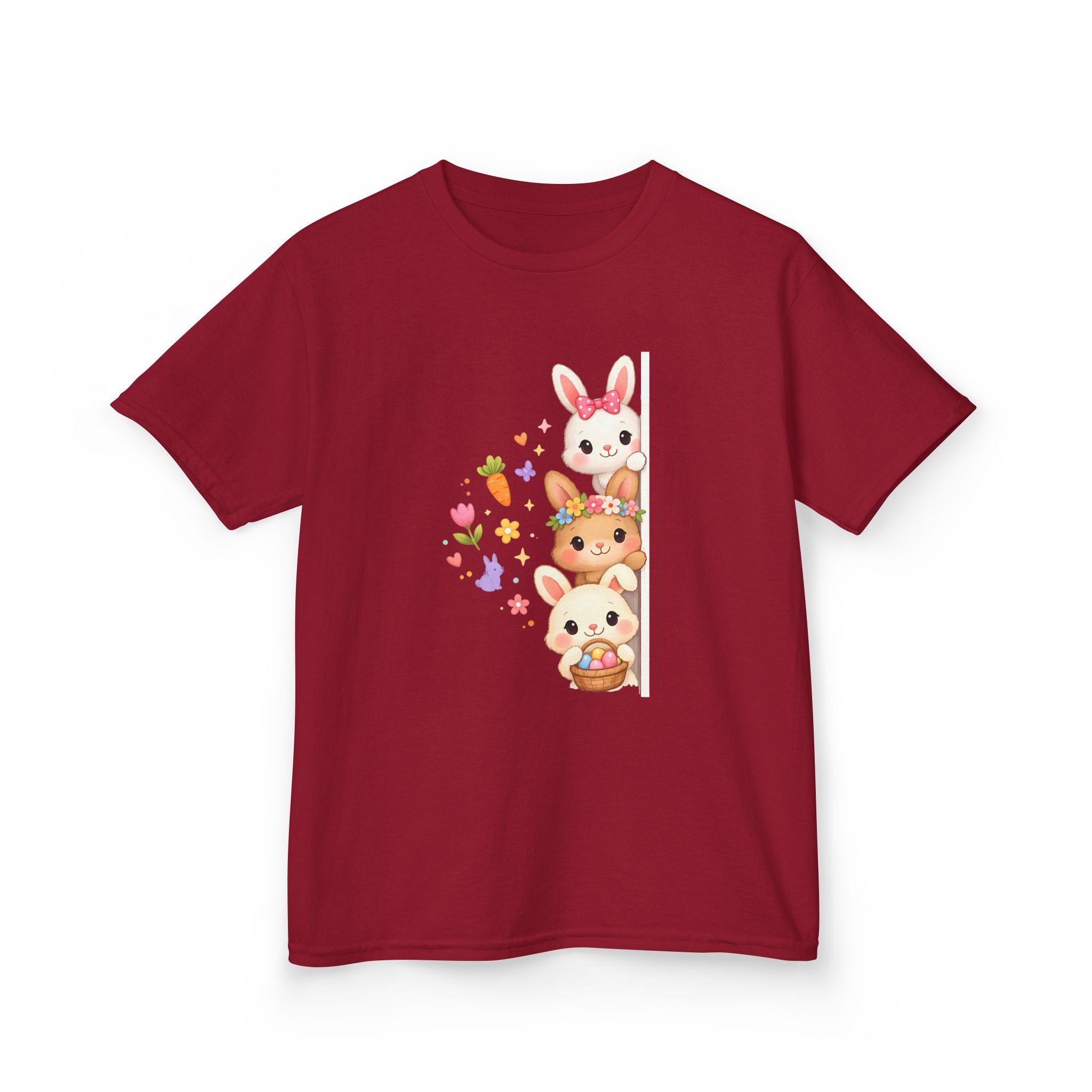 Kids Tee — Cute Stacked Woodland Animals with Bunnies & Squirrel Design