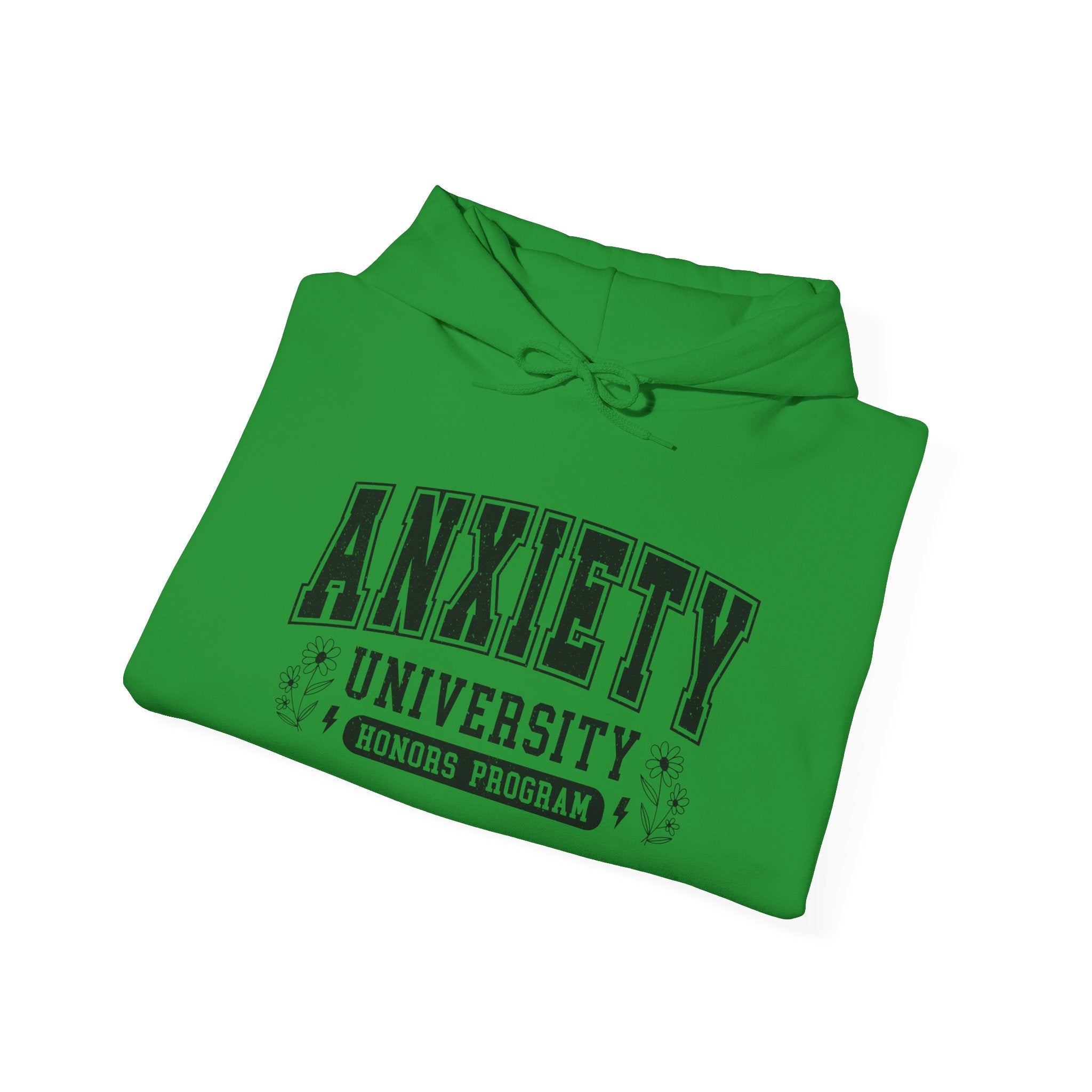 Anxiety University Hoodie — 'Anxiety University Honors Program' Graphic Sweatshirt