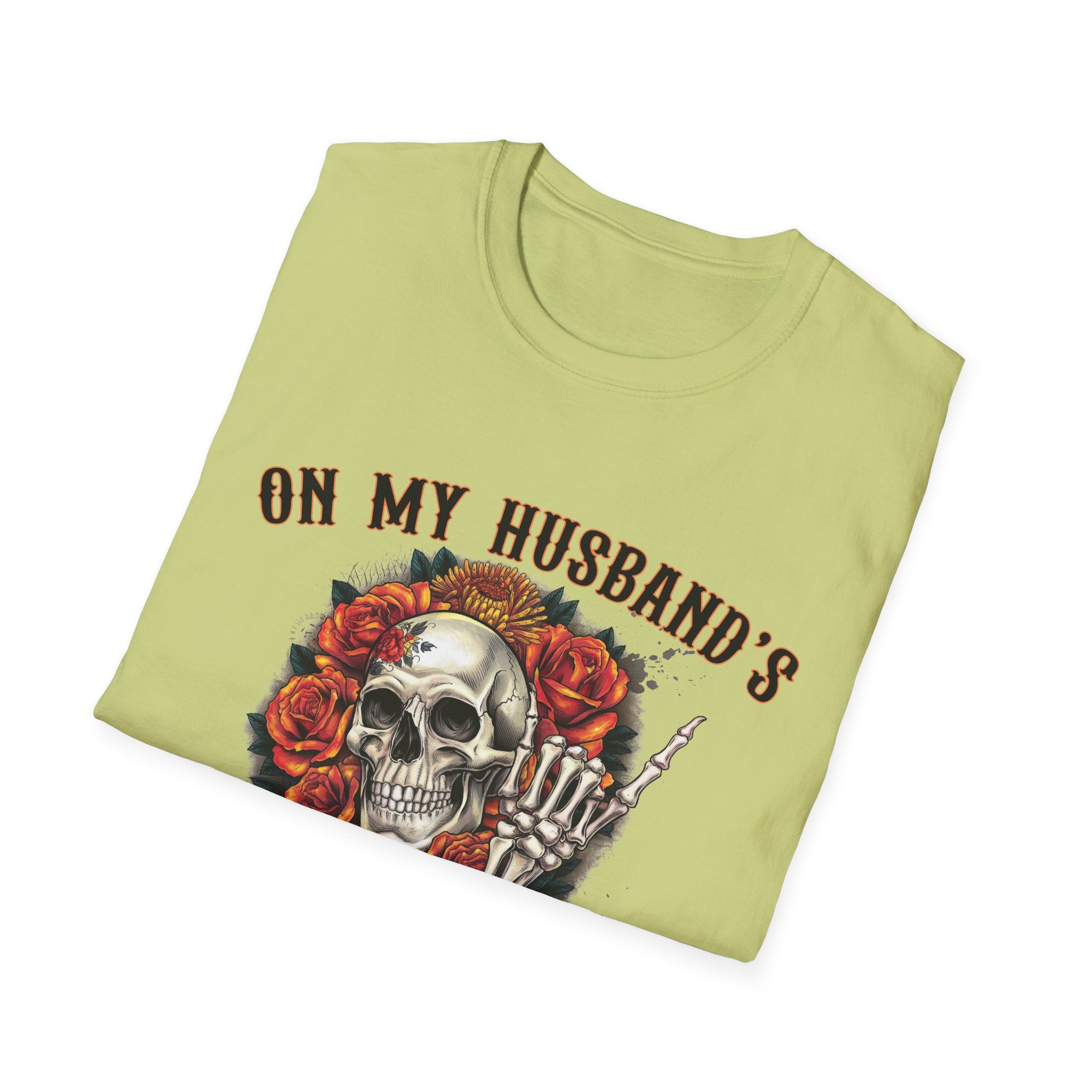 On My Husband's Last Nerve Skull & Roses T‑Shirt