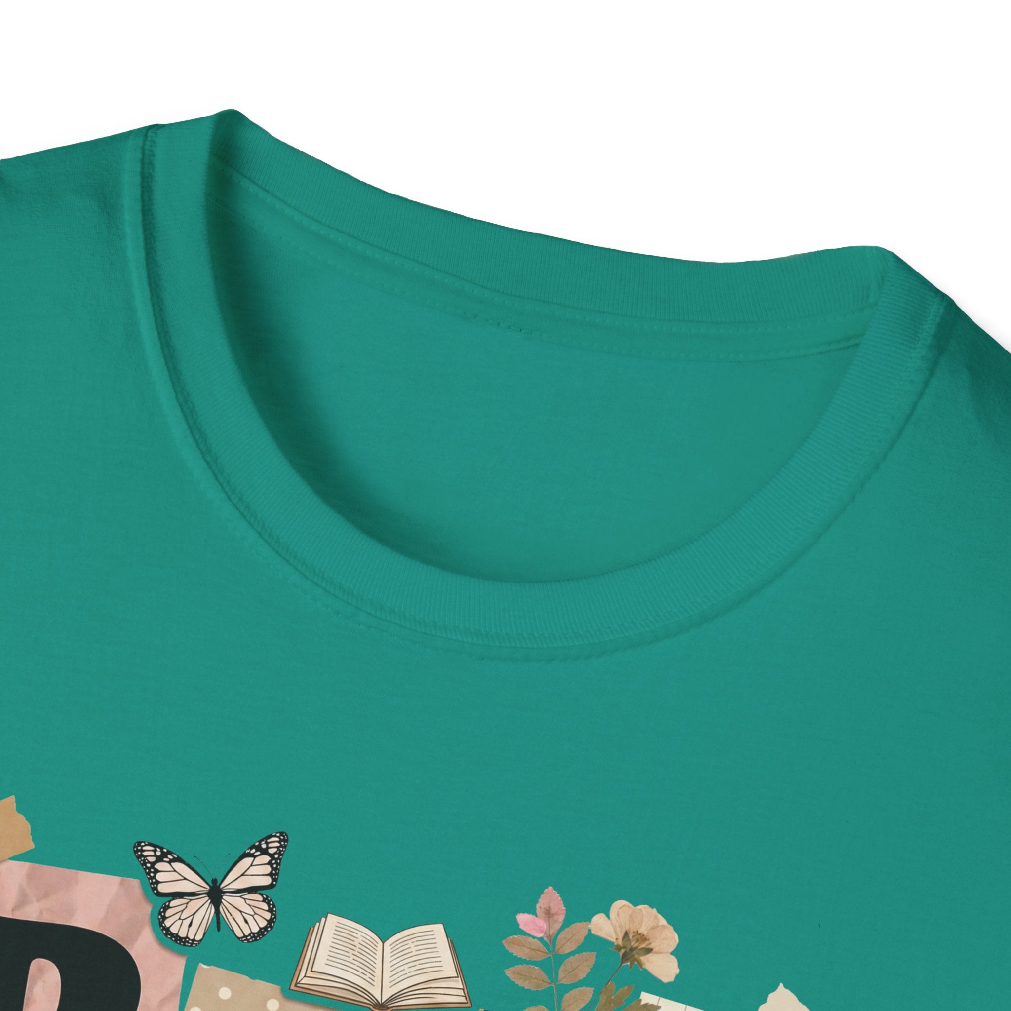 Book Nerd T-Shirt — Vintage Collage Reading Lover Tee