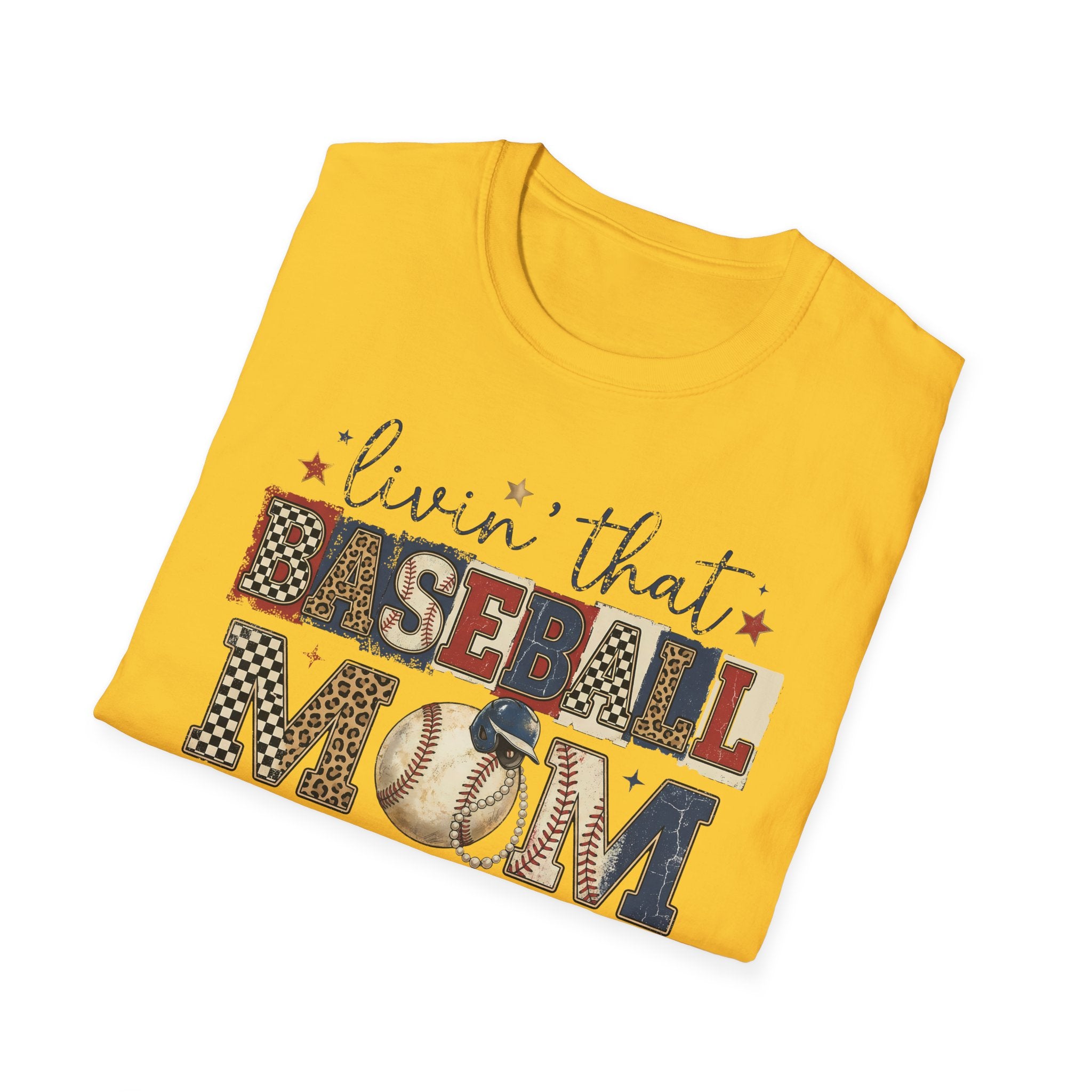Baseball Mom Life T-Shirt — Livin' That Baseball Mom Life Graphic Tee