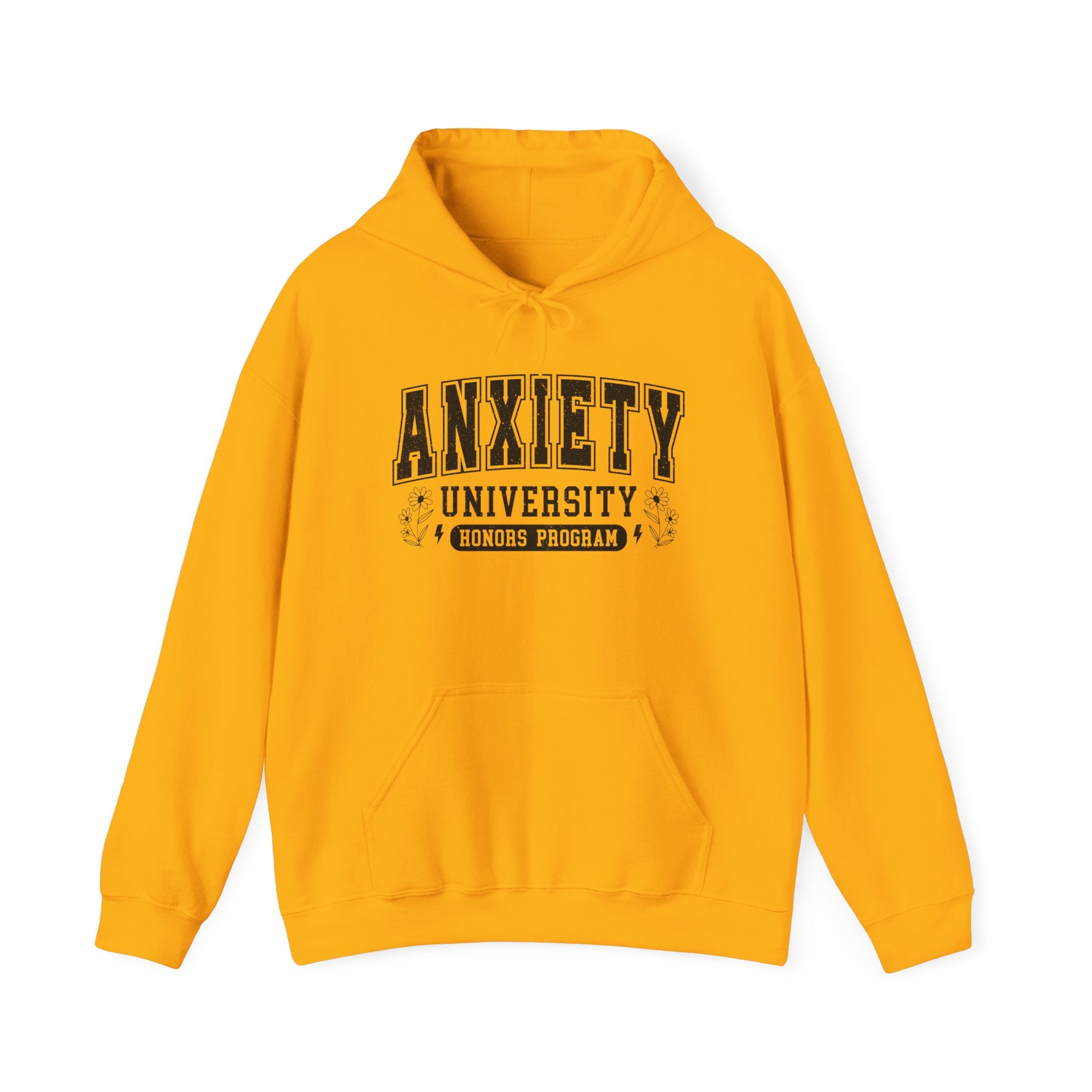 Anxiety University Hoodie — 'Anxiety University Honors Program' Graphic Sweatshirt