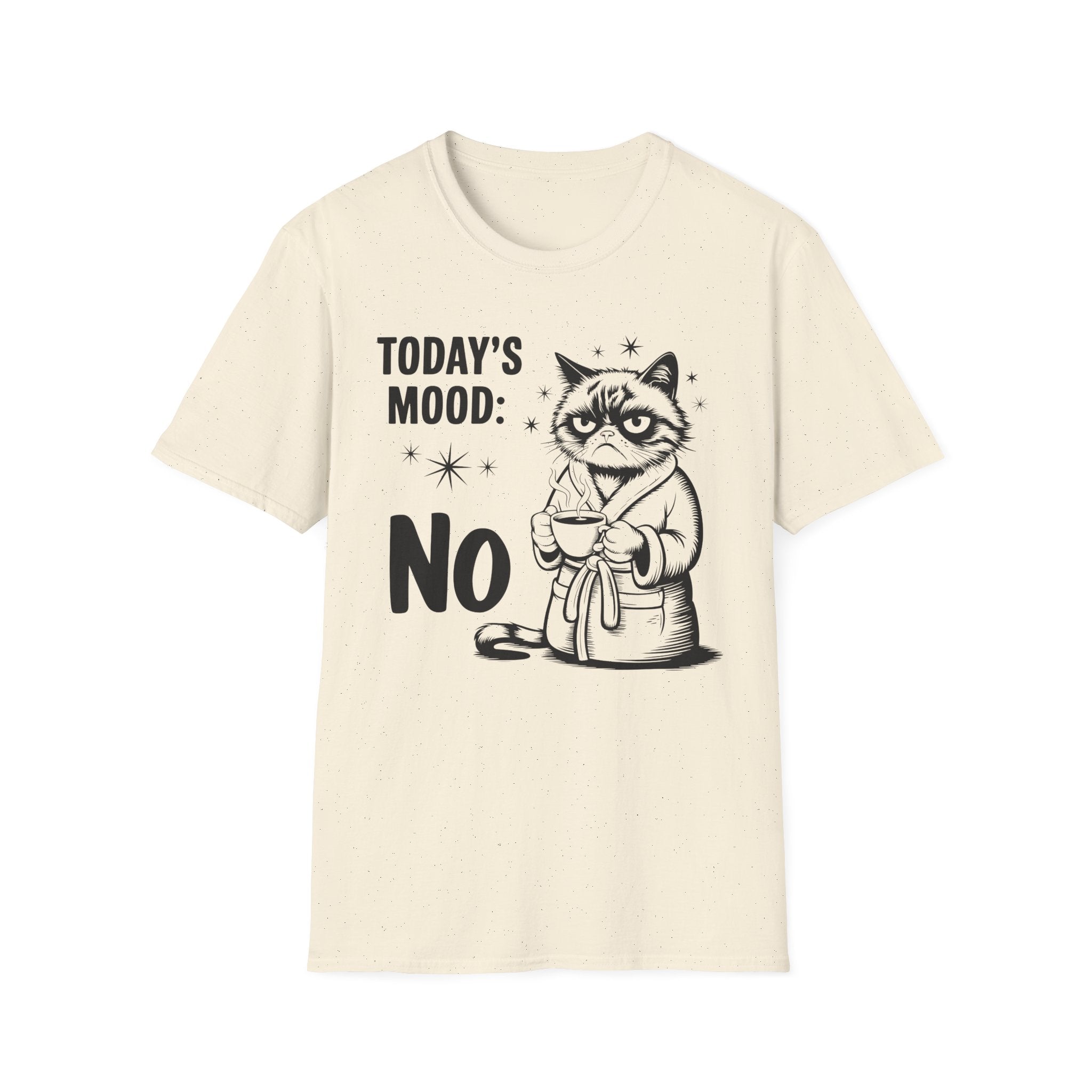Funny "Today's Mood: No" Cat T-Shirt