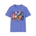 Camping Mode T-Shirt — Watercolor Campfire Lantern Tent Graphic Tee