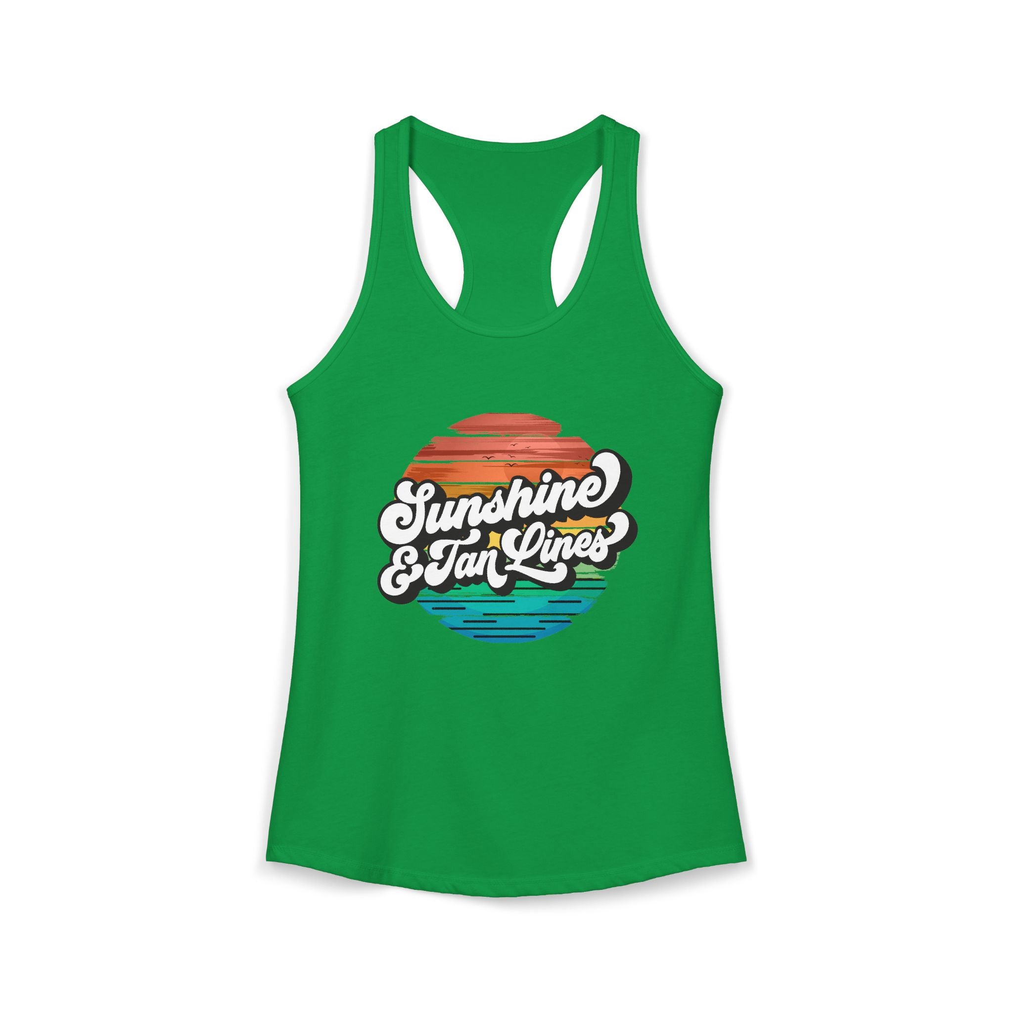 Sunshine & Tan Lines -- Women's Ideal Racerback Tank