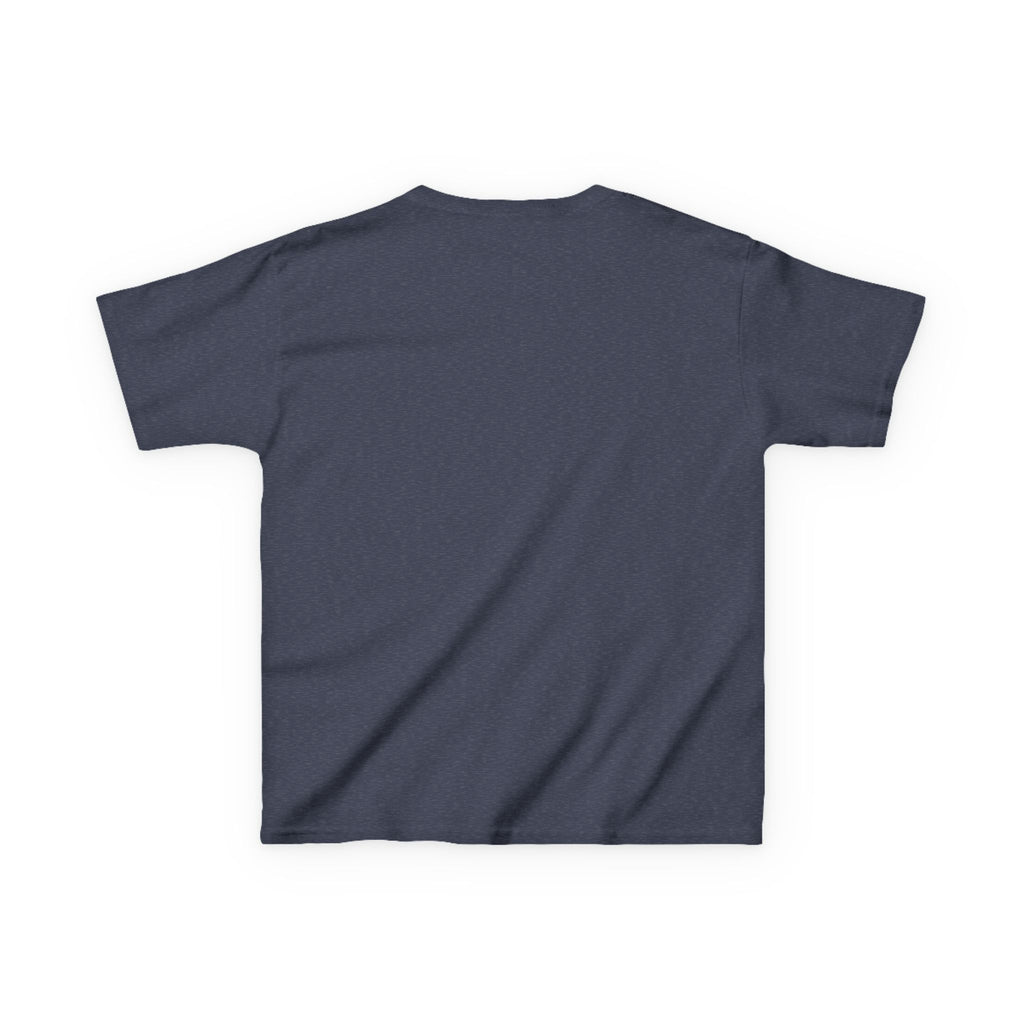 Kids T-Shirt — Vintage Bunny Girl Oval Portrait Tee (Pastel Floral, Bow Accent)