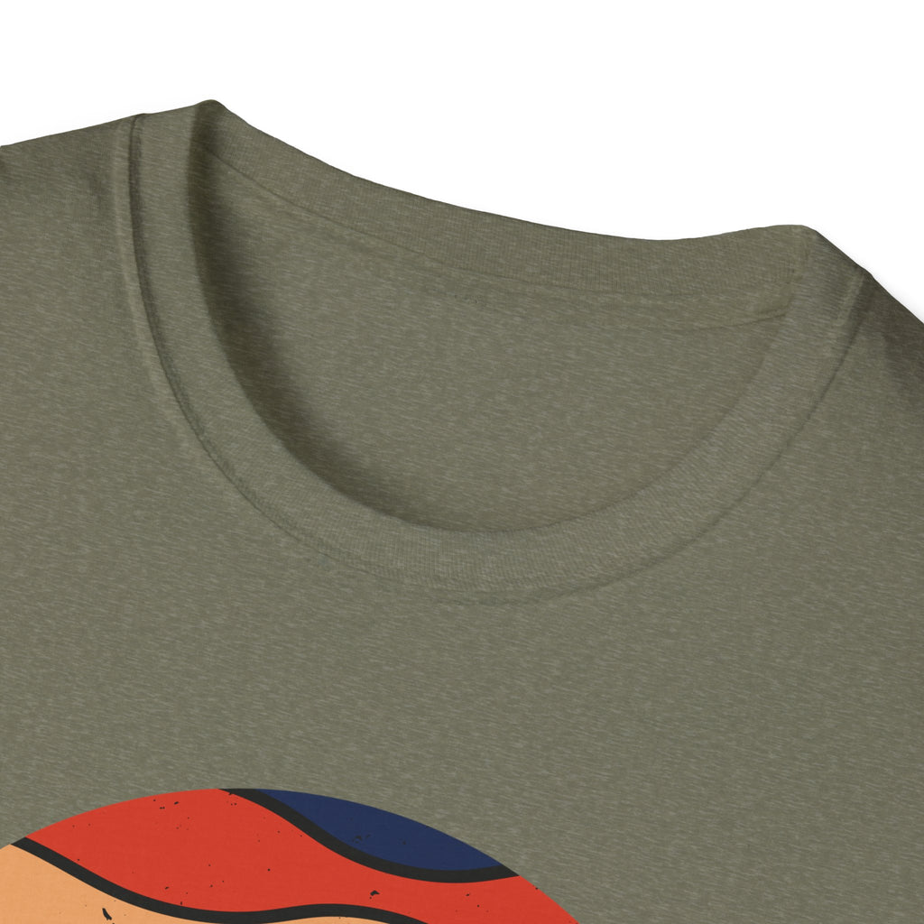 Retro Mountain Graphic T-Shirt — Sunset Camping Wilderness Tee