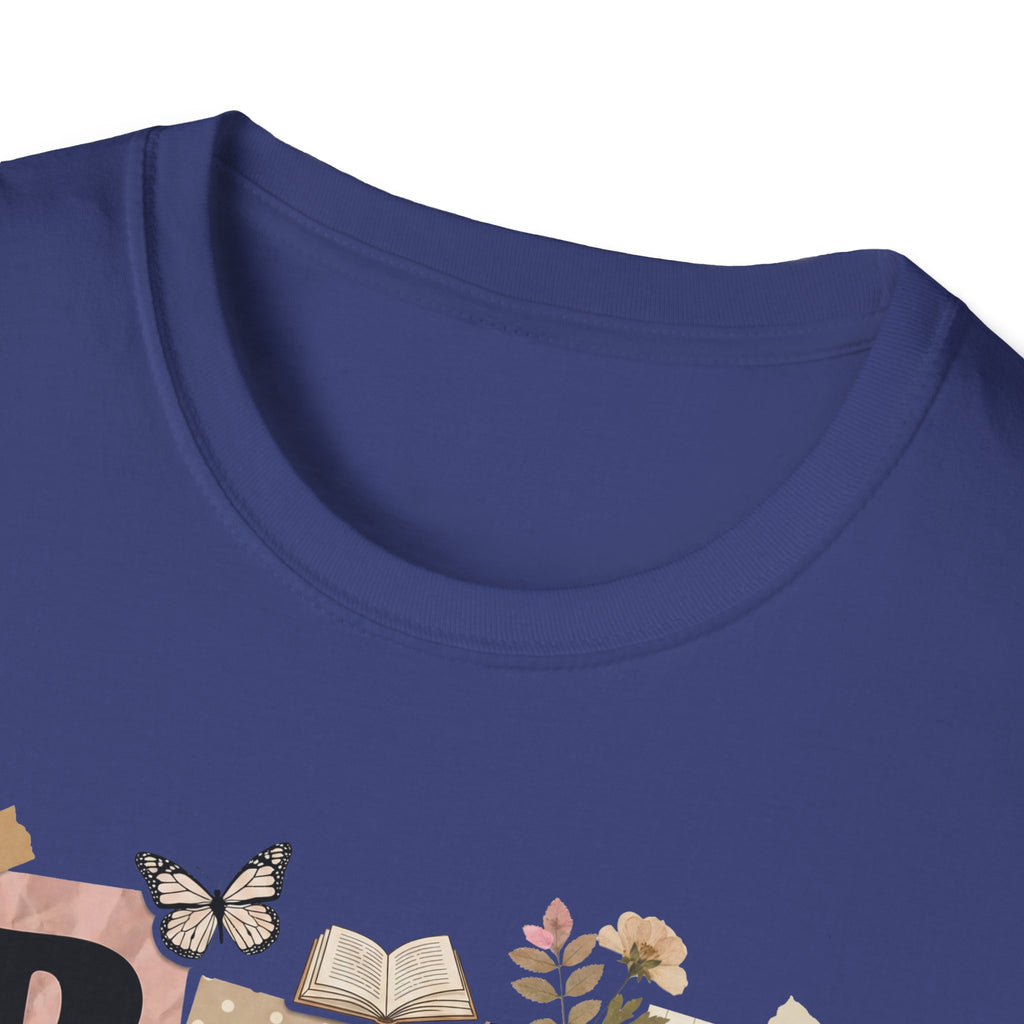 Book Nerd T-Shirt — Vintage Collage Reading Lover Tee