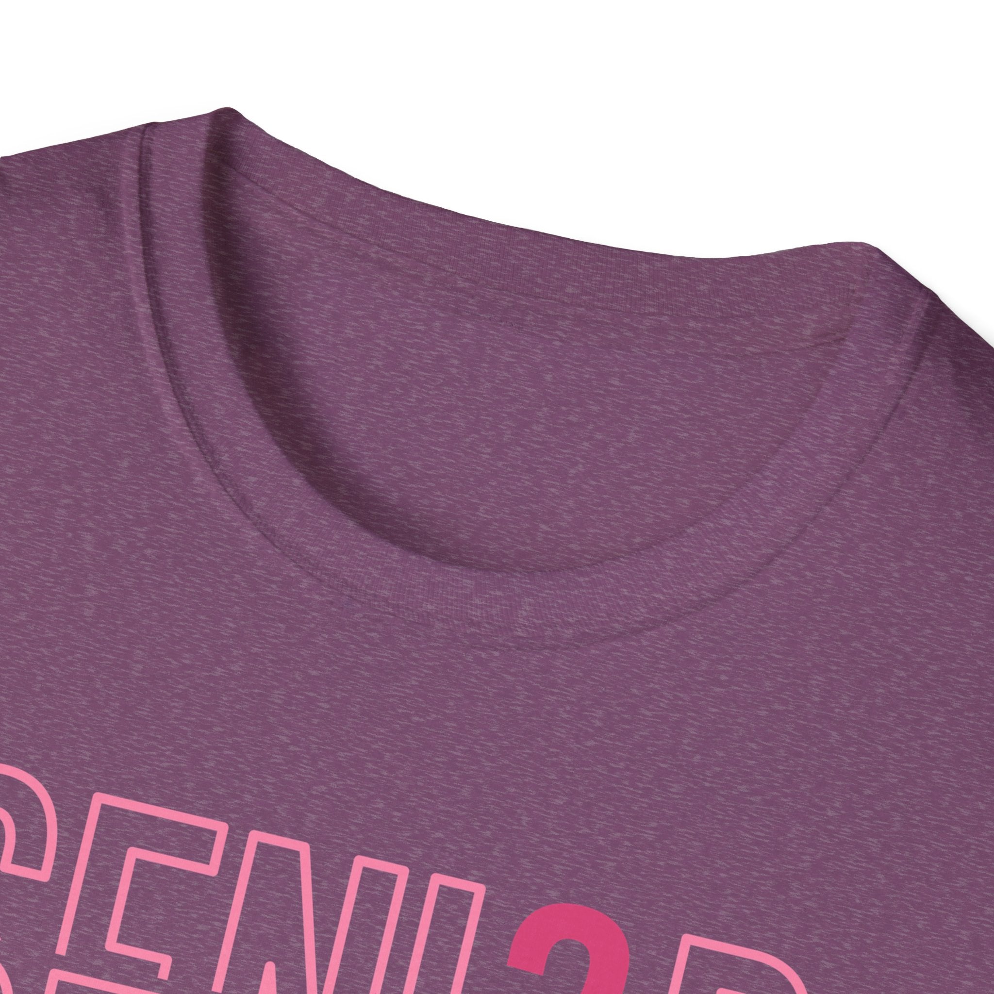 Senior 2026 T-Shirt — Pink Script Graduation Tee