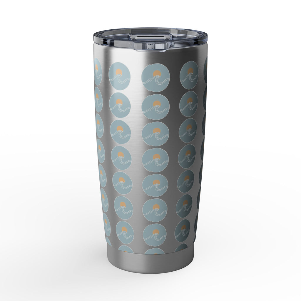 Vagabond 20oz Tumbler — Travel Stainless Steel Insulated Cup with Retro Compass Dot Pattern