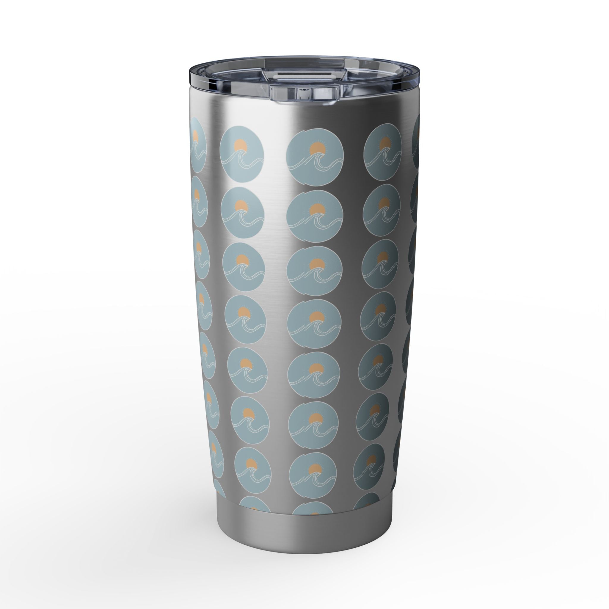 Vagabond 20oz Tumbler — Travel Stainless Steel Insulated Cup with Retro Compass Dot Pattern