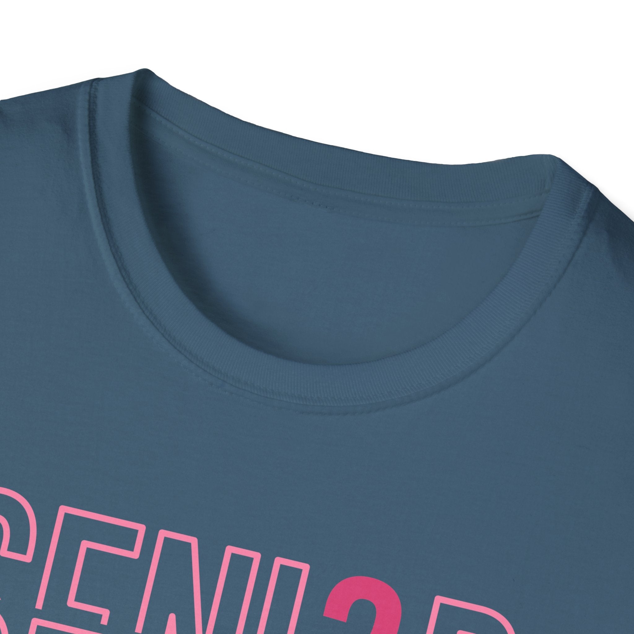 Senior 2026 T-Shirt — Pink Script Graduation Tee