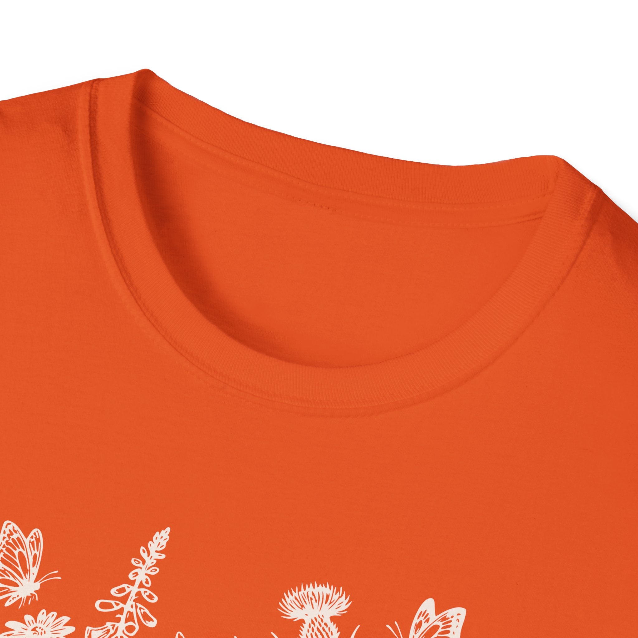 Skeleton Reading in Wildflowers T-Shirt — Gothic Floral Skull Tee