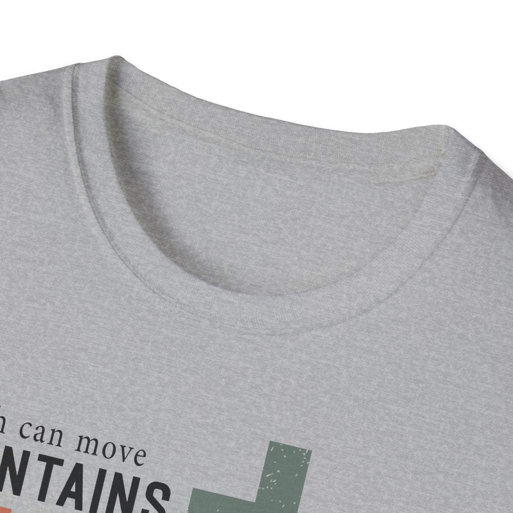 Faith Mountains T-Shirt — Matthew 17:20 Christian Inspirational Tee