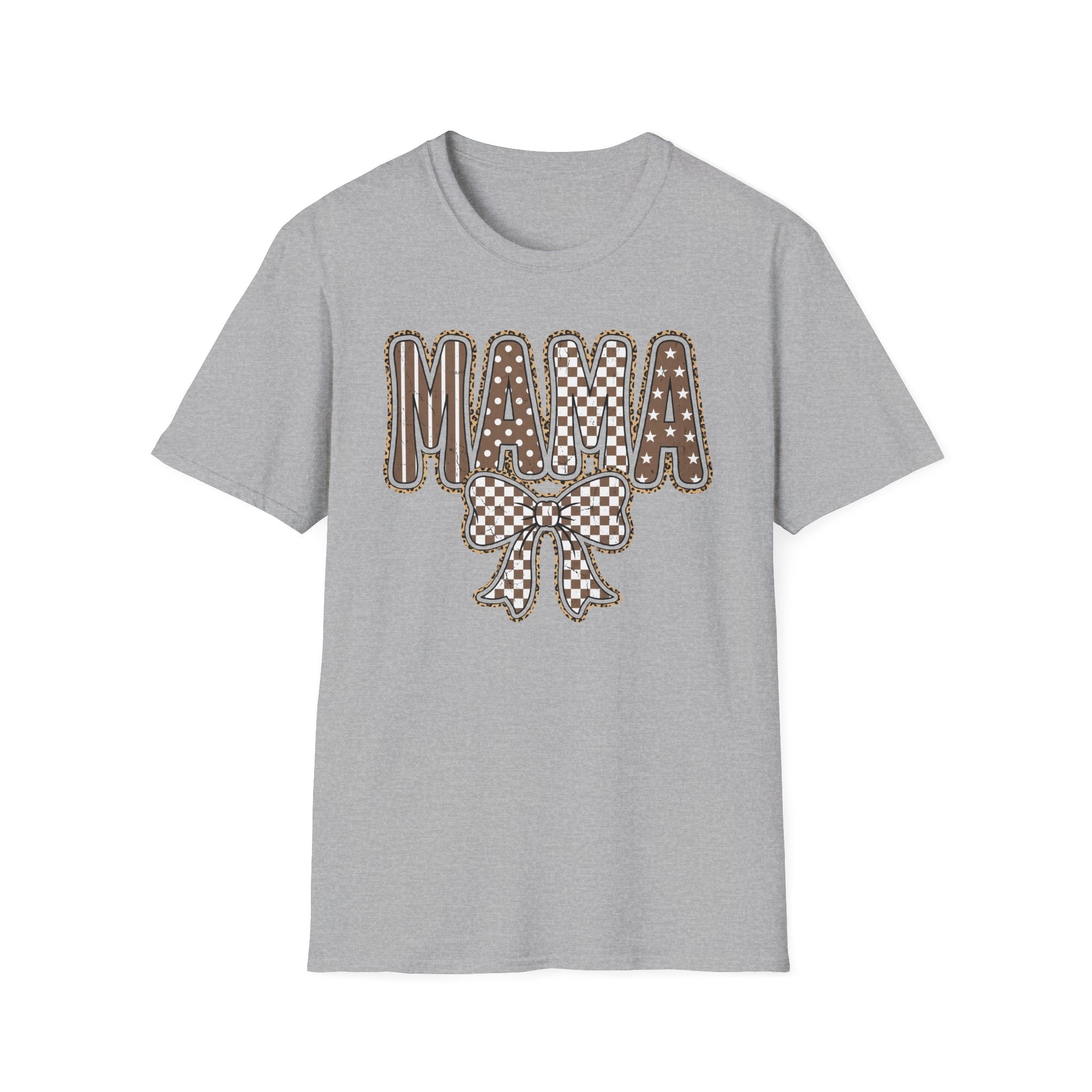 Mama Graphic T-Shirt — Polka Dot Lettering with Bow | Mother’s Day Gift