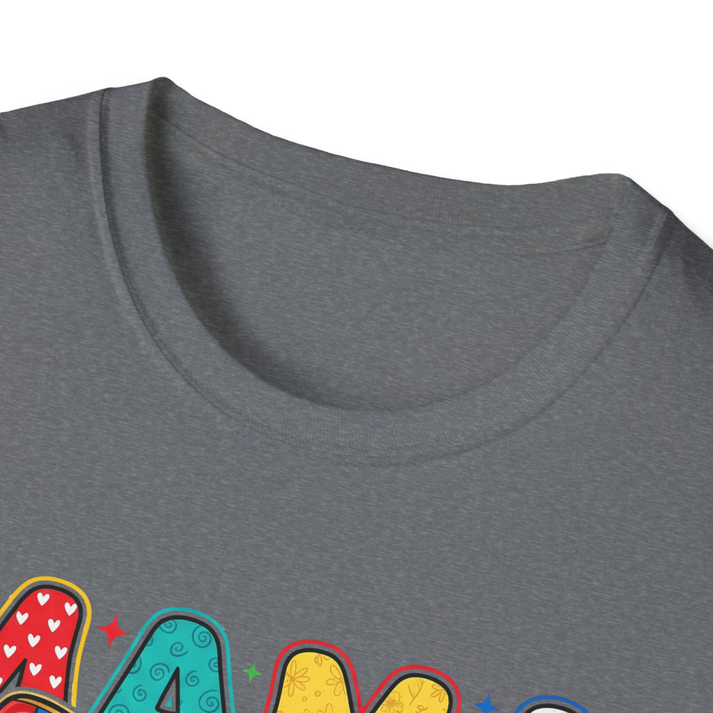 Autism Awareness Mama T-Shirt — Puzzle Ribbon Mom Tee for Autism Support