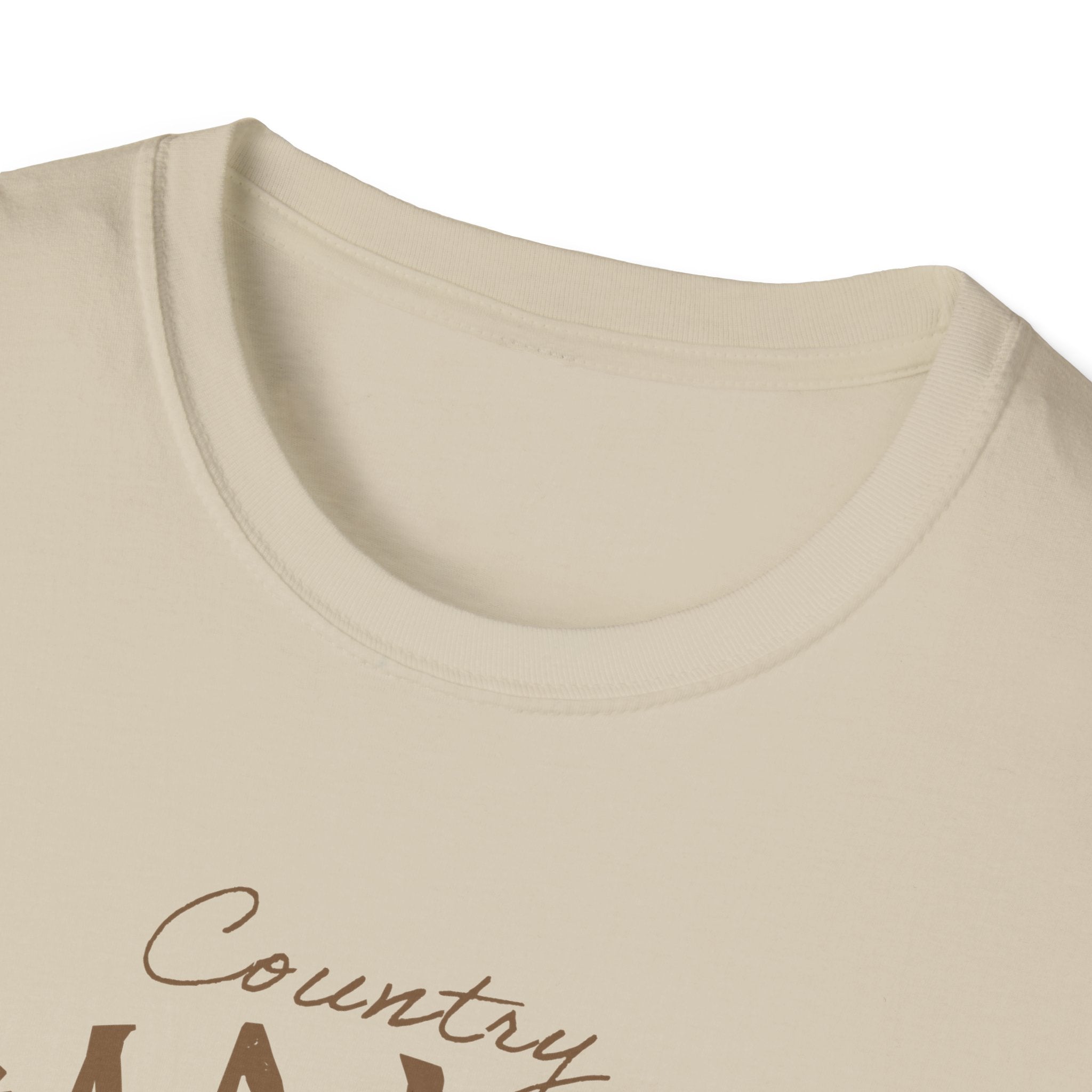 Country Mama T-Shirt — Floral Longhorn Skull Graphic