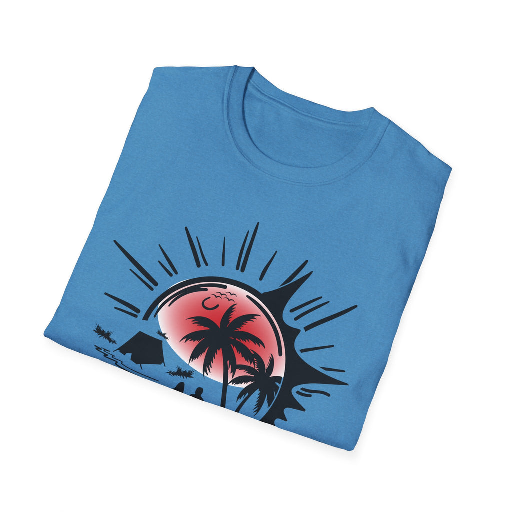 T-Shirt — Tropical Sunset Beach Graphic Tee
